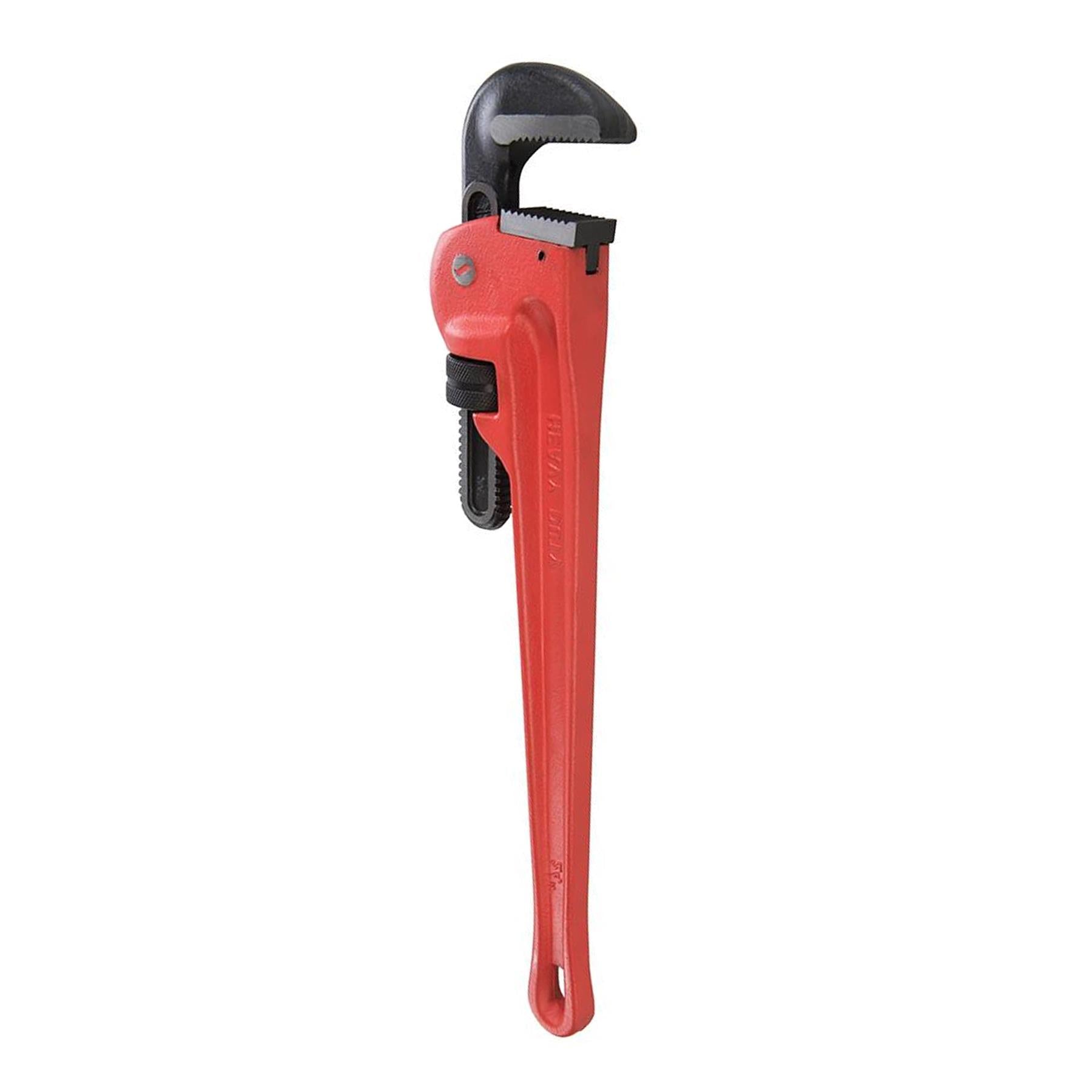 Heavy Duty Pipe Wrench 610mm/24" Corrosion-Resistant & Rippled Powder Coating