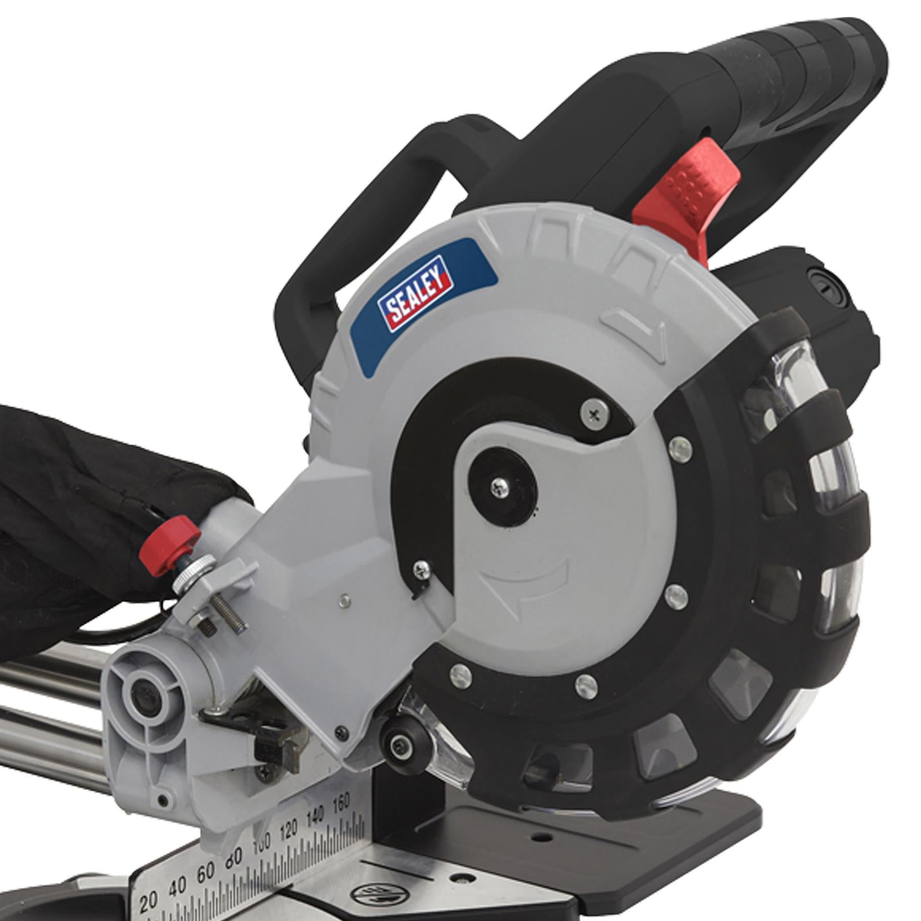 Sealey Sliding Compound Mitre Saw 216mm For use with mild steel