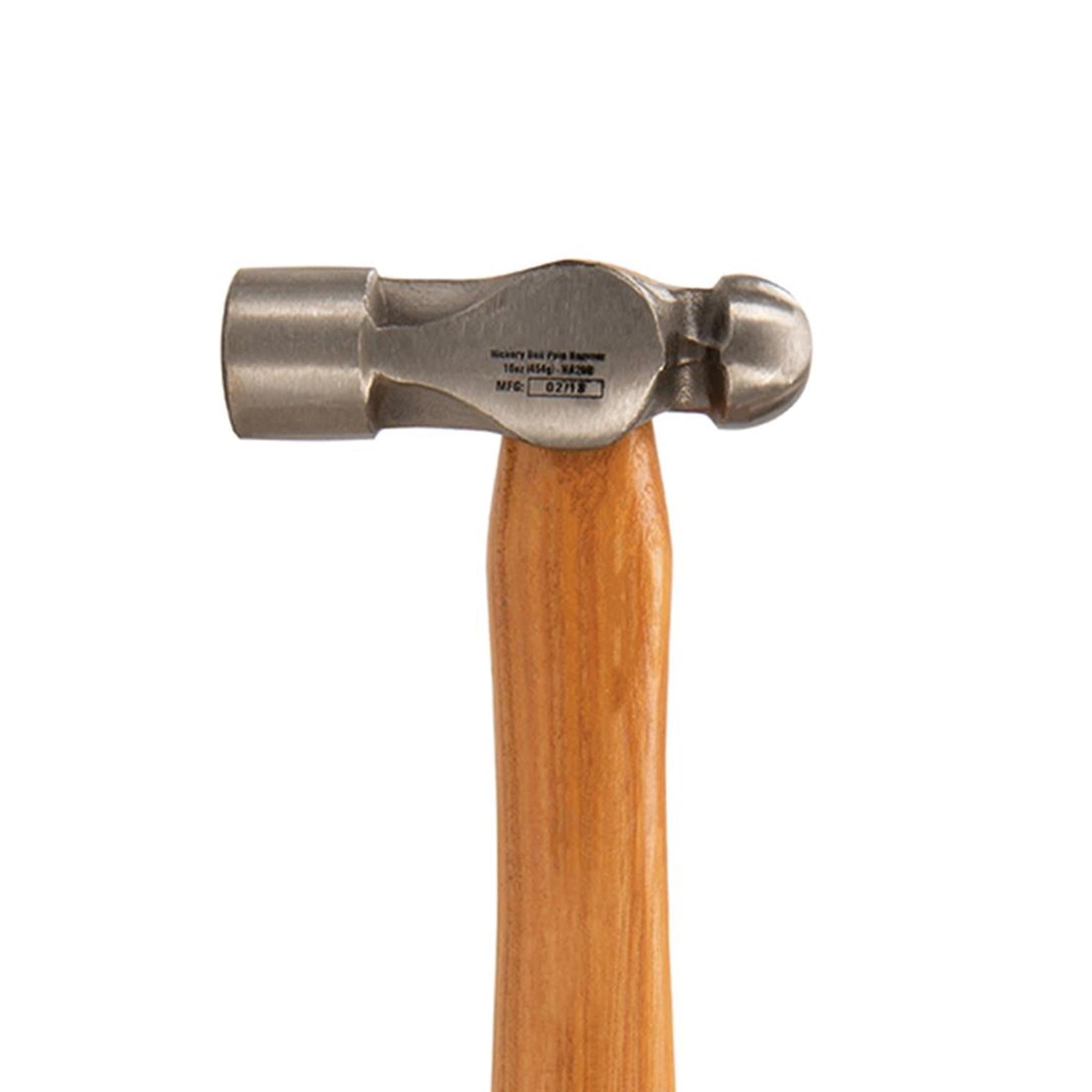 Hickory Ball Pein Hammer 16Oz (454G) Strong Forged Steel Metal Punching Riveting
