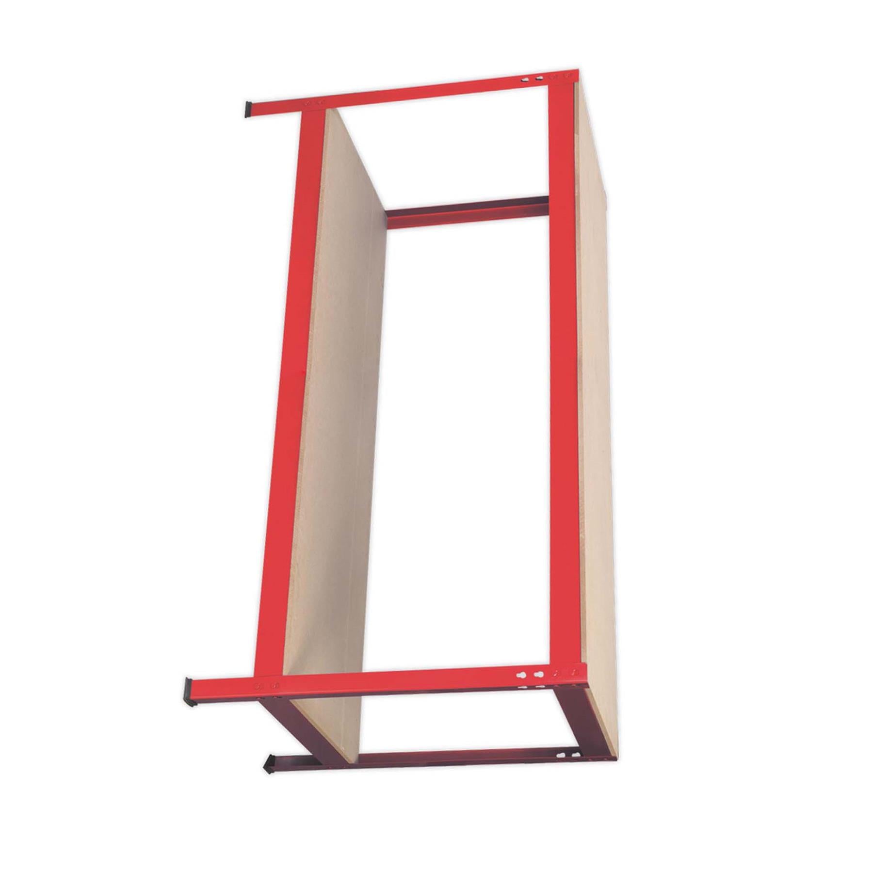 Sealey Workbench 1.53m Steel Wooden Top Fully Painted Steel Frame