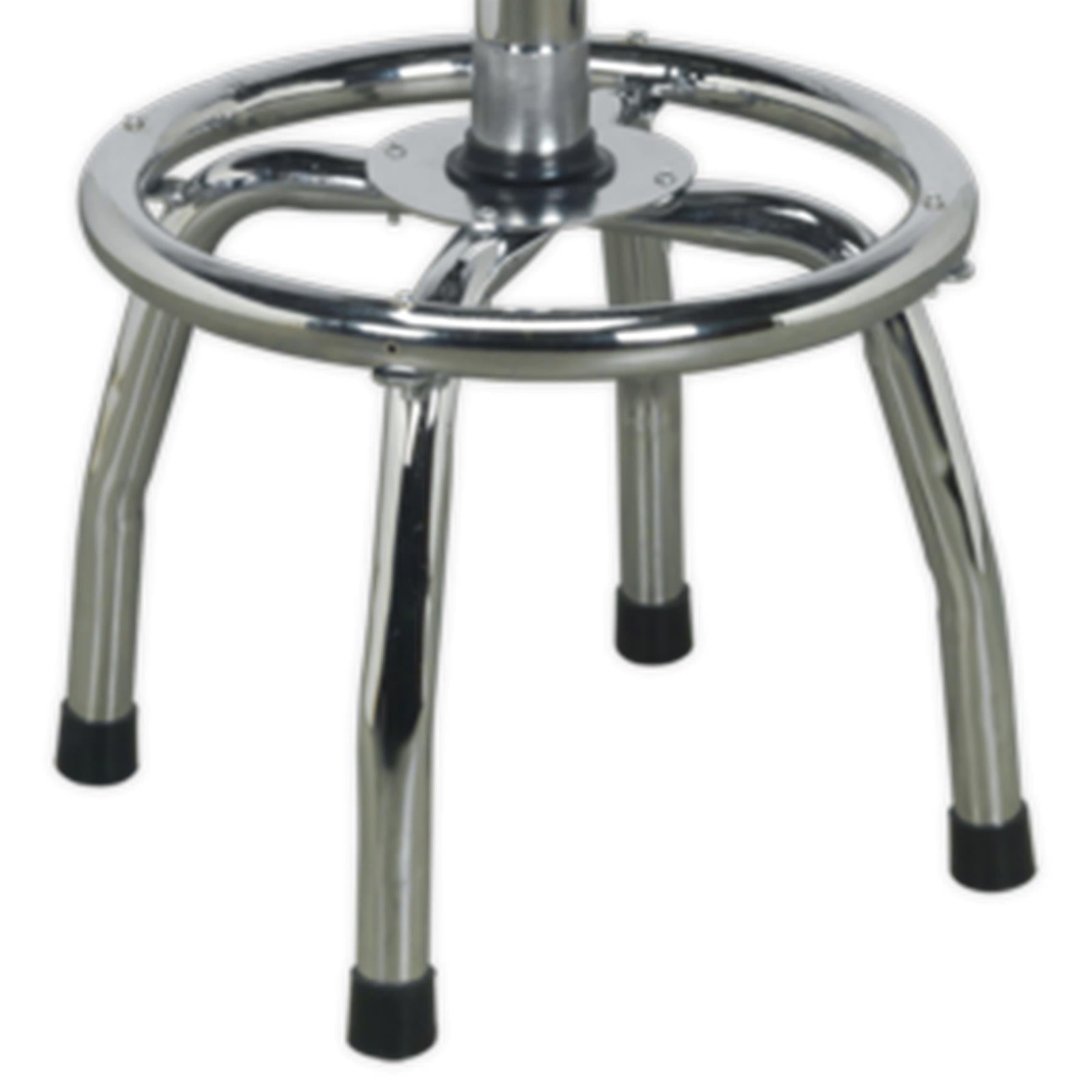 Sealey Workshop Stool Heavy-Duty Pneumatic Adjustable Height Swivel Seat