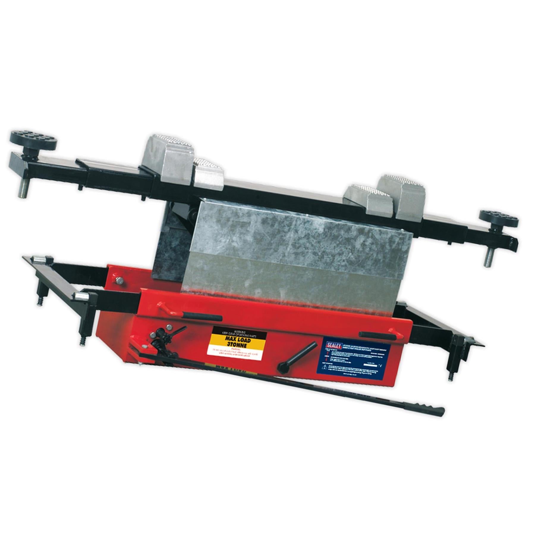 Sealey Jacking Beam 3t with Arm Extenders & Flat Roller Supports