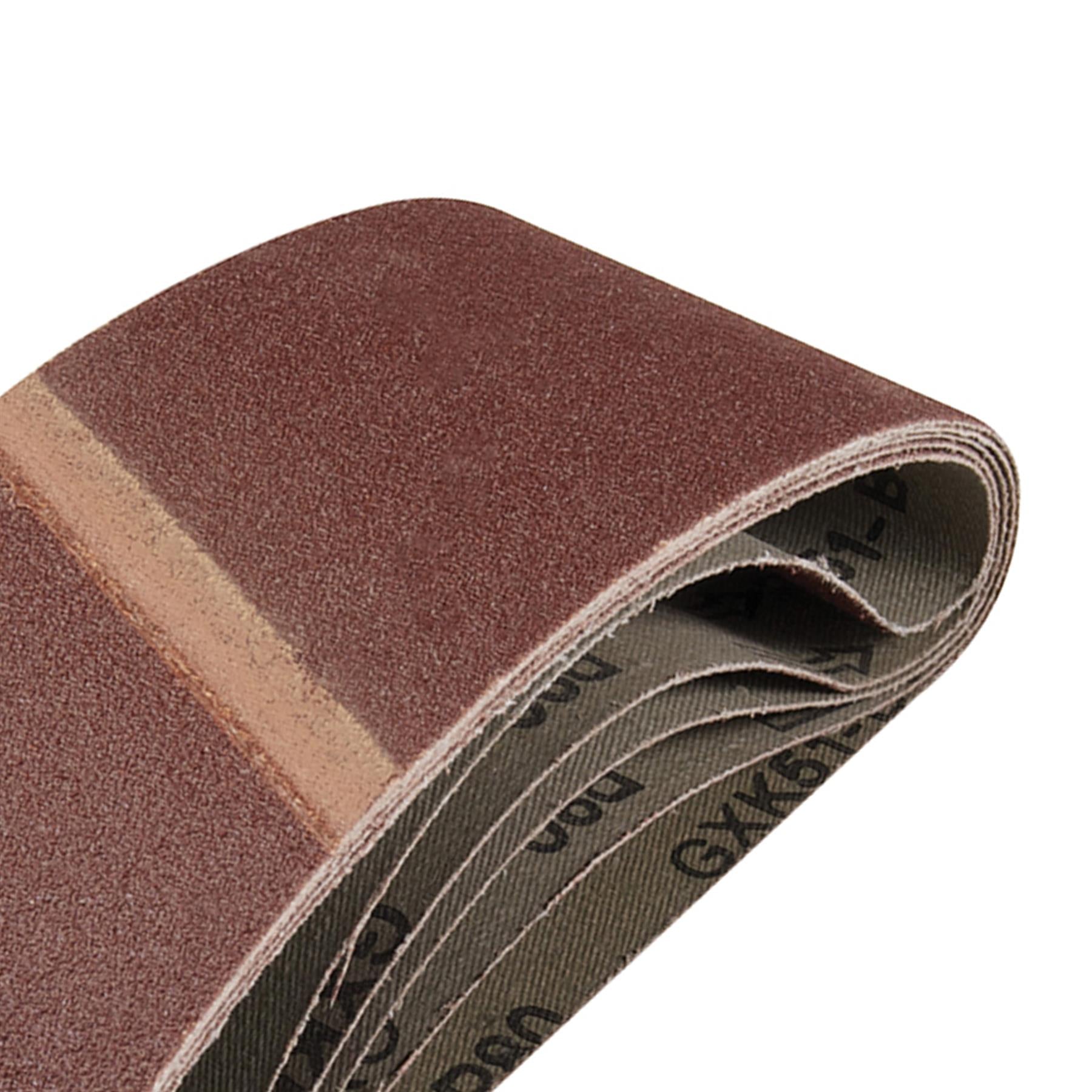 High-Quality Sanding Belts 65 x 410mm 5pk 120 Grit Sanding Wood Metal Paint Sanders New