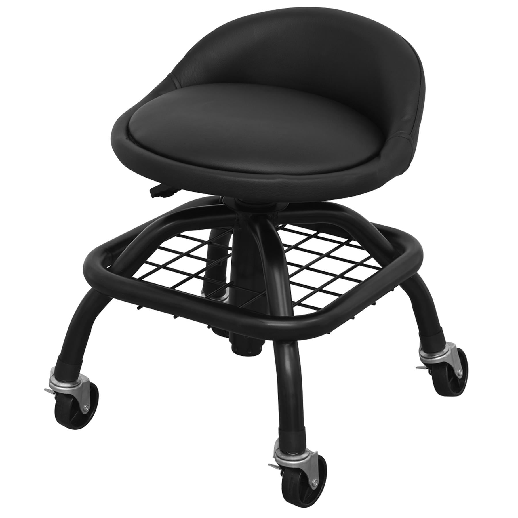 Sealey Creeper Stool Pneumatic w/ Adj. Ht. Swivel Seat & Back Rest