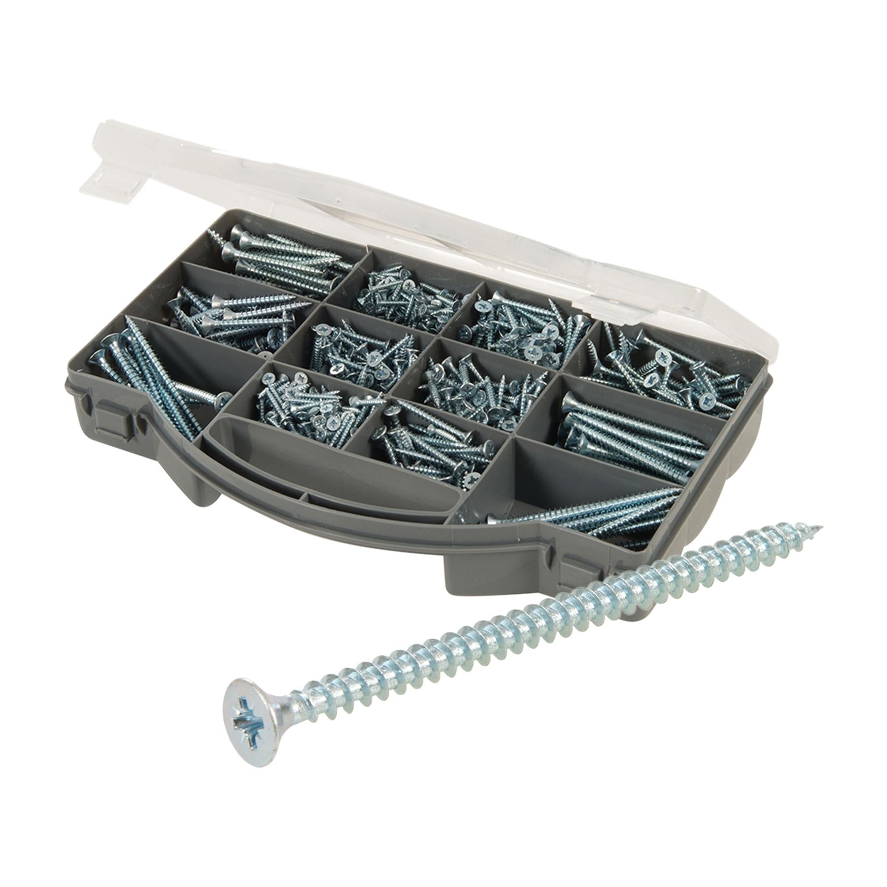 Pack Plated Countersink Screws Bzp Zinc-Plated, Twin-Thread Pzd Screws