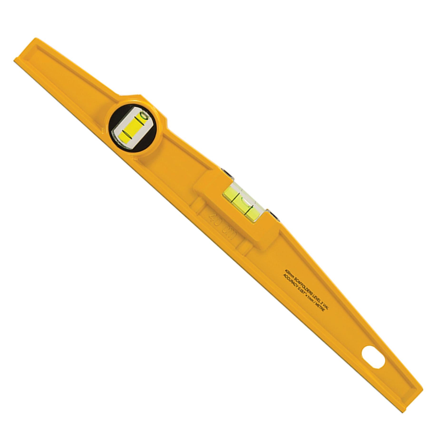 Heavy Duty Scaffolders Level 400mm Spirit Level Highly Accurate Builder Workshop