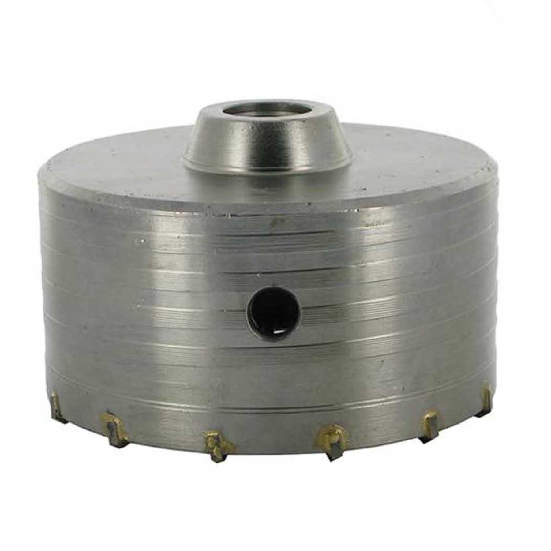 TCT Core Drill Bit 115mm Hole Saw Masonry Stone Brick SDS Plus 200mm Shaft Pilot