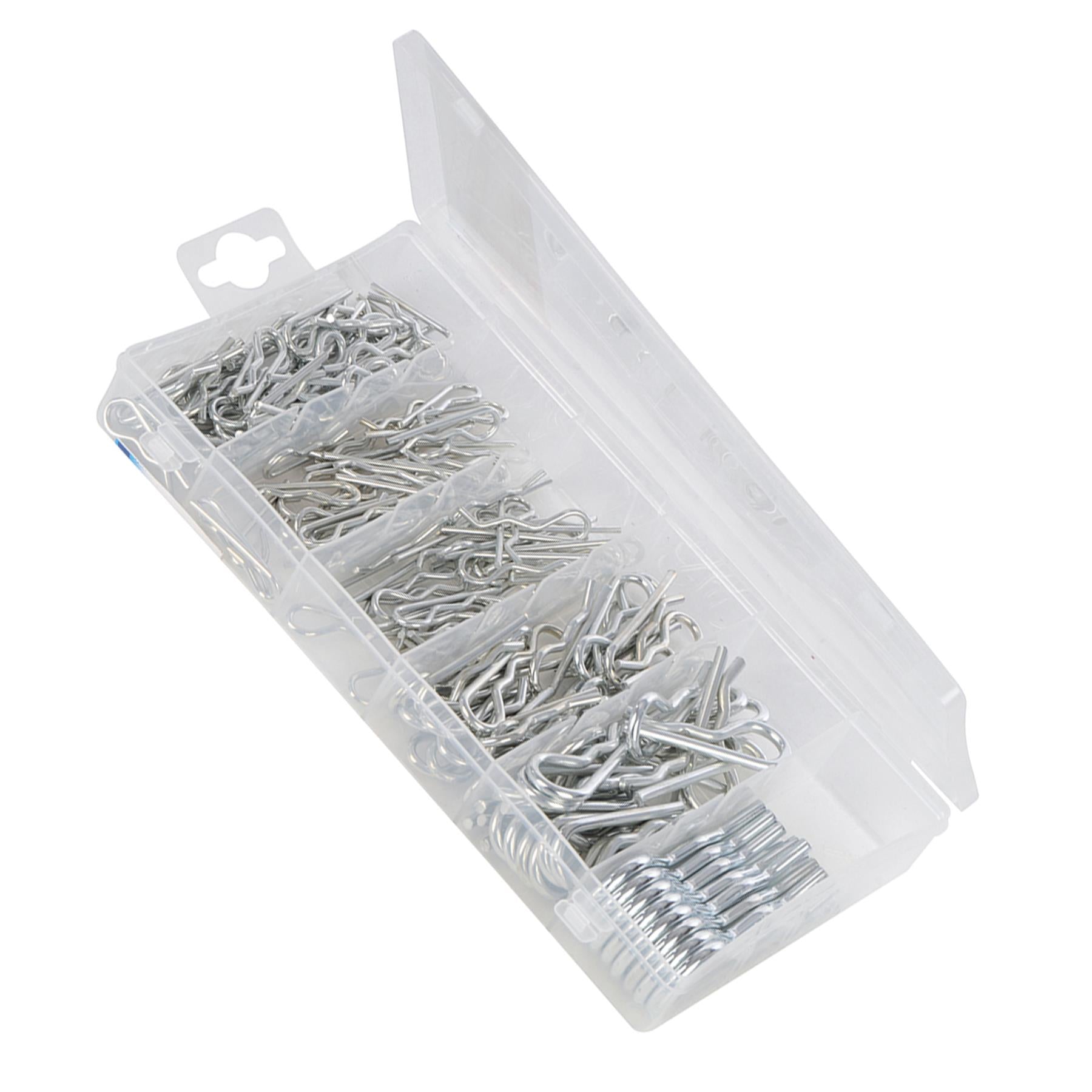 150Pce R Clips Pack Zinc Plated Steel Retaining Pin Lynch Car Van For Clevis Pin