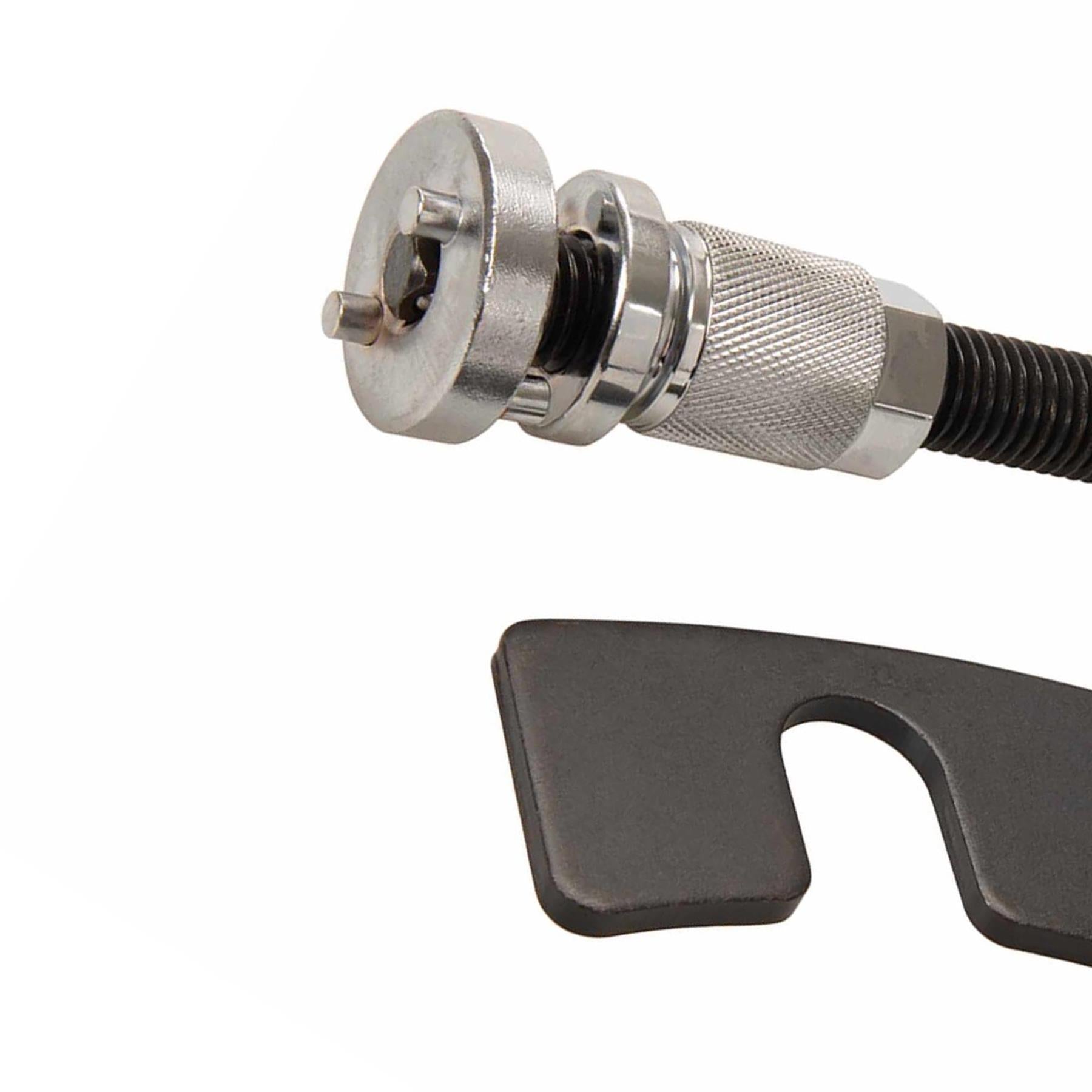 Brake Piston Wind-Back Tool Chrome Plated Double End Includes 2-Sided Adaptor