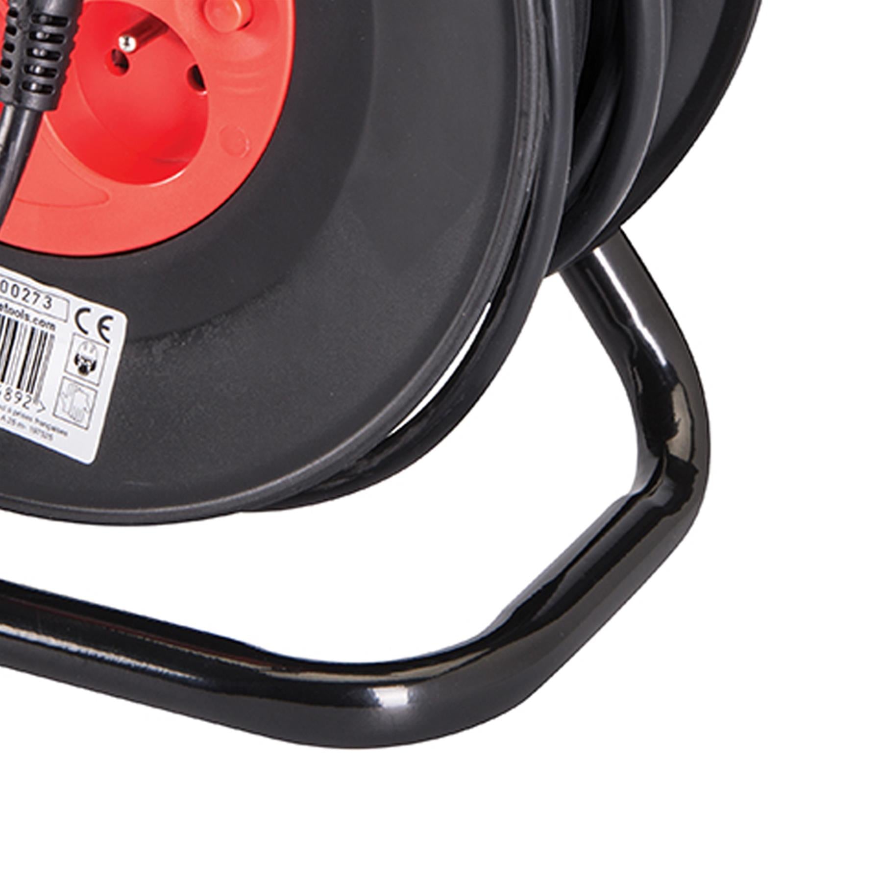 230V French Type E Cable Reel - European Freestanding 16A 25M 25M Long