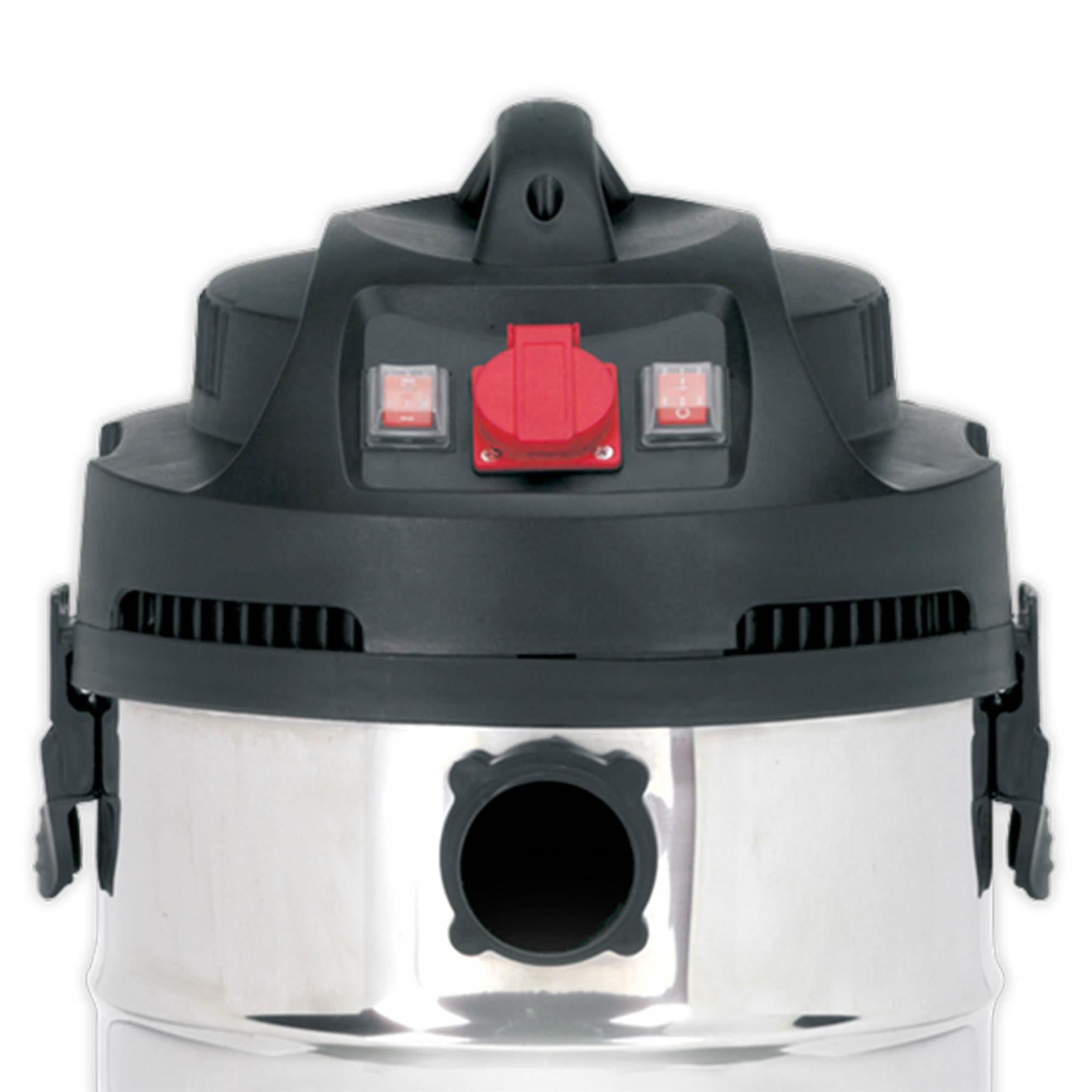Sealey Vacuum Cleaner Ind 30L 1400W/230V Stainless Drum Auto Start