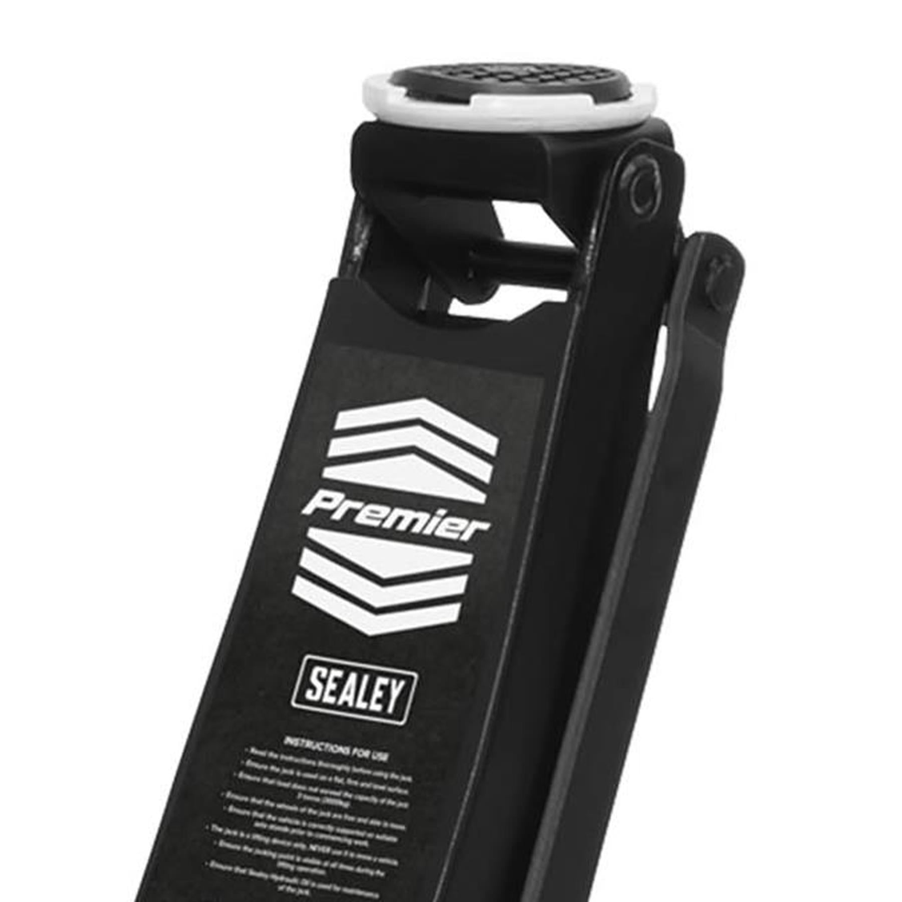 Sealey Trolley Jack 3tonne Rocket Lift Black Garage Workshop DIY