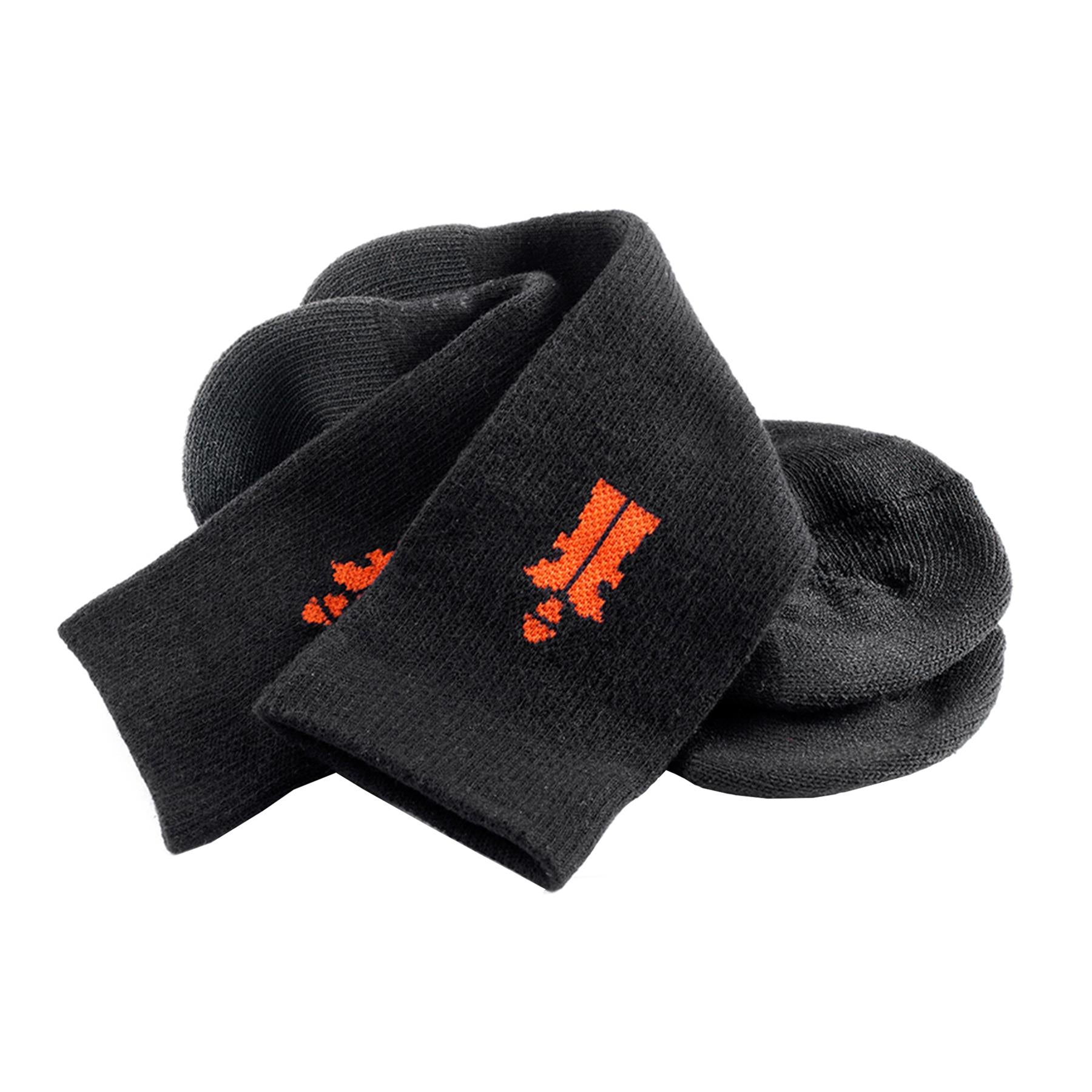 Scruffs Worker Socks Black 3pk Size 3 - 6.5 / 36 - 40