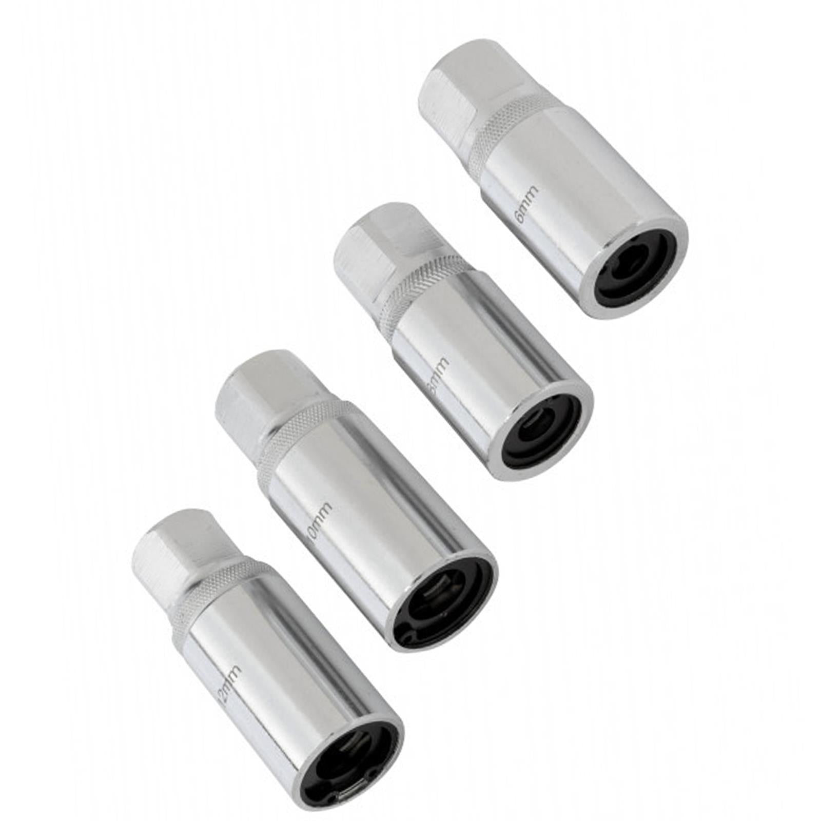 BlueSpot 4Pce 1/2" Heavy Duty Stud Extractors (6-12mm) Broken Corroded Studs Removal