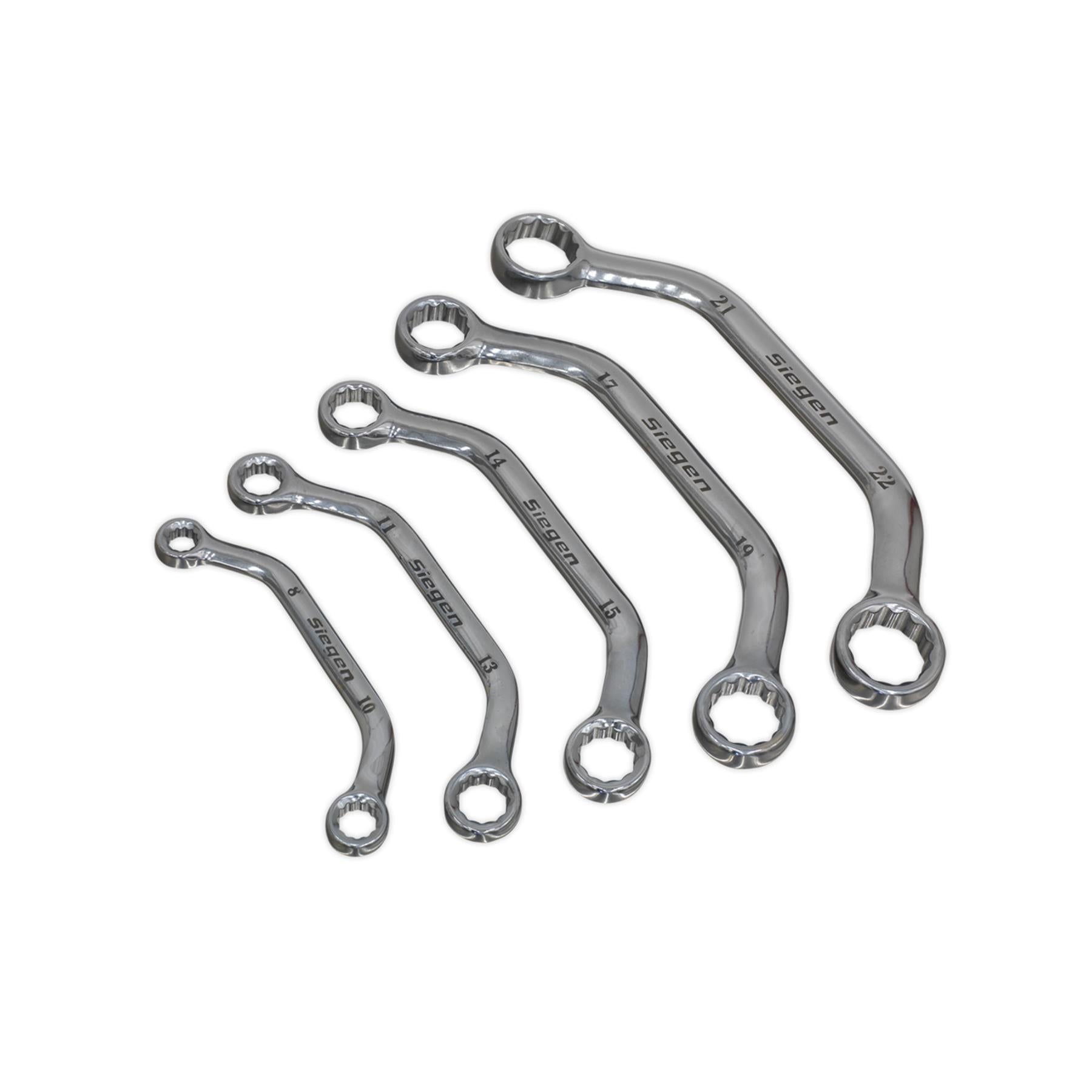 Sealey Obstruction Spanner Set 5pc Metric