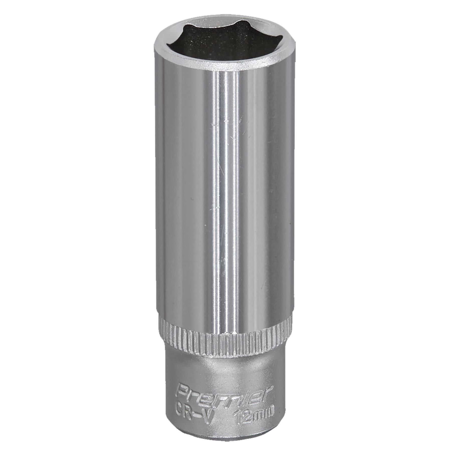 Sealey WallDrive Socket 12mm Deep 1/4"Sq Drive