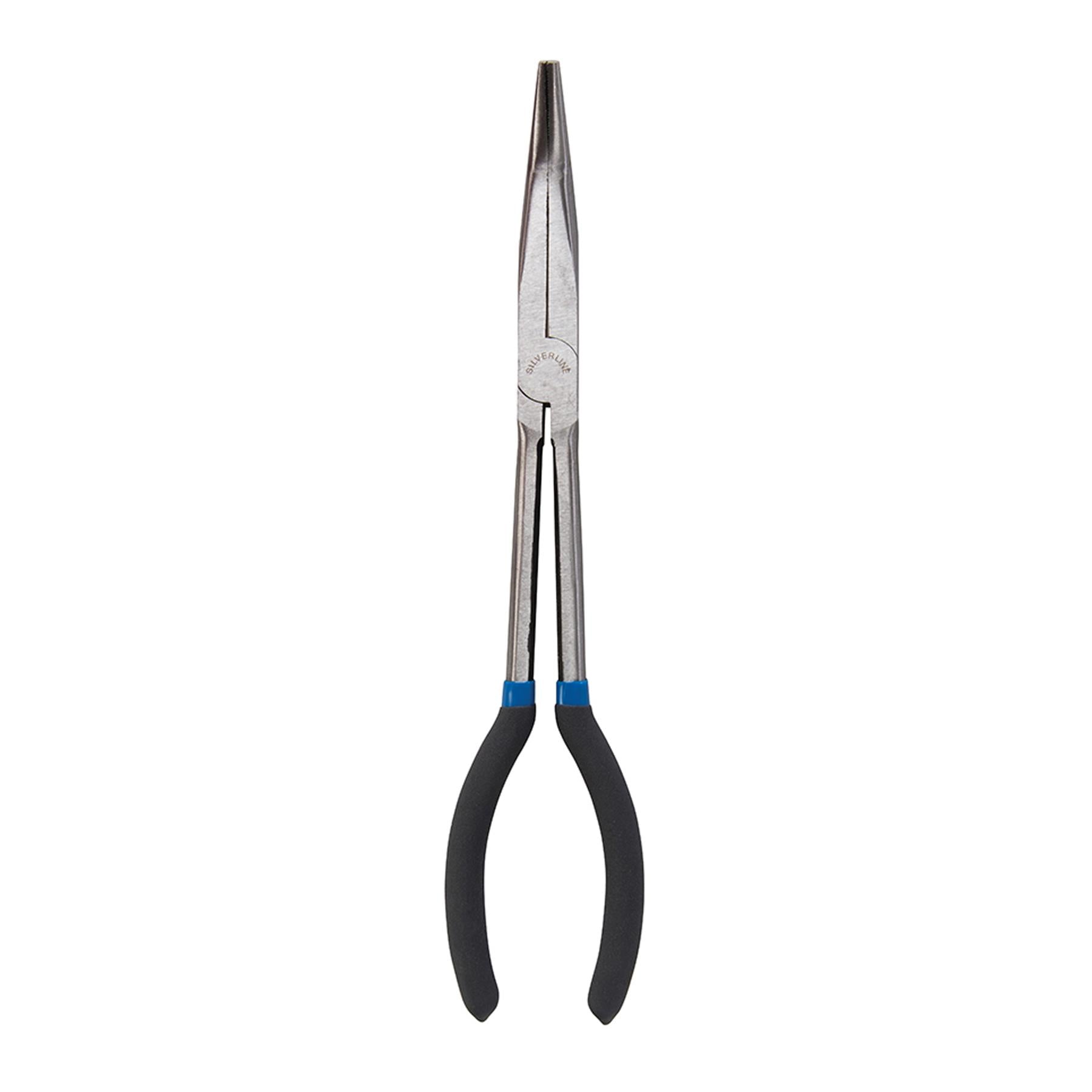 Long Reach Electronics Pliers Bent Chrome Vanadium Steel Blade Hardened