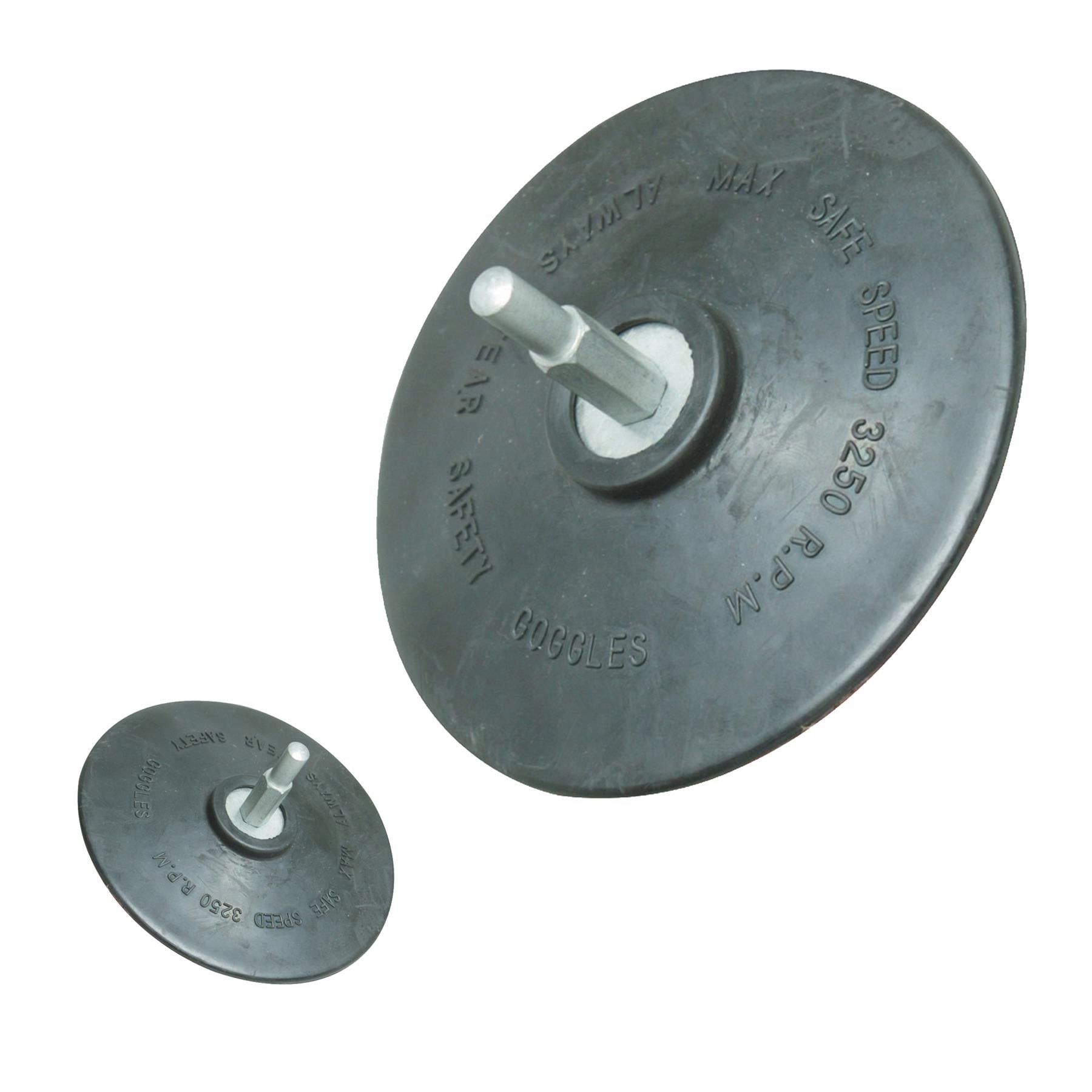 Hook & Loop Backing Pad Arbor 6mm - 125mm With Hook And Loop Polishing Sponges