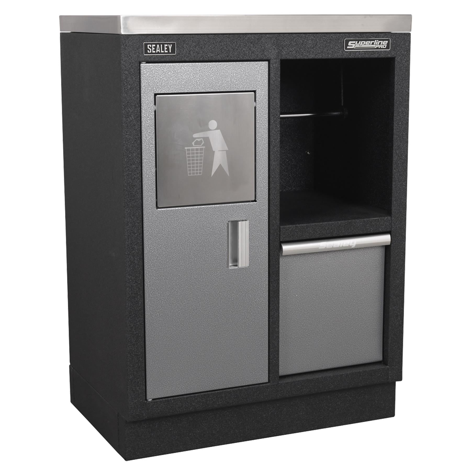 Sealey Superline Pro 1.6m Corner Storage System - Stainless Worktop