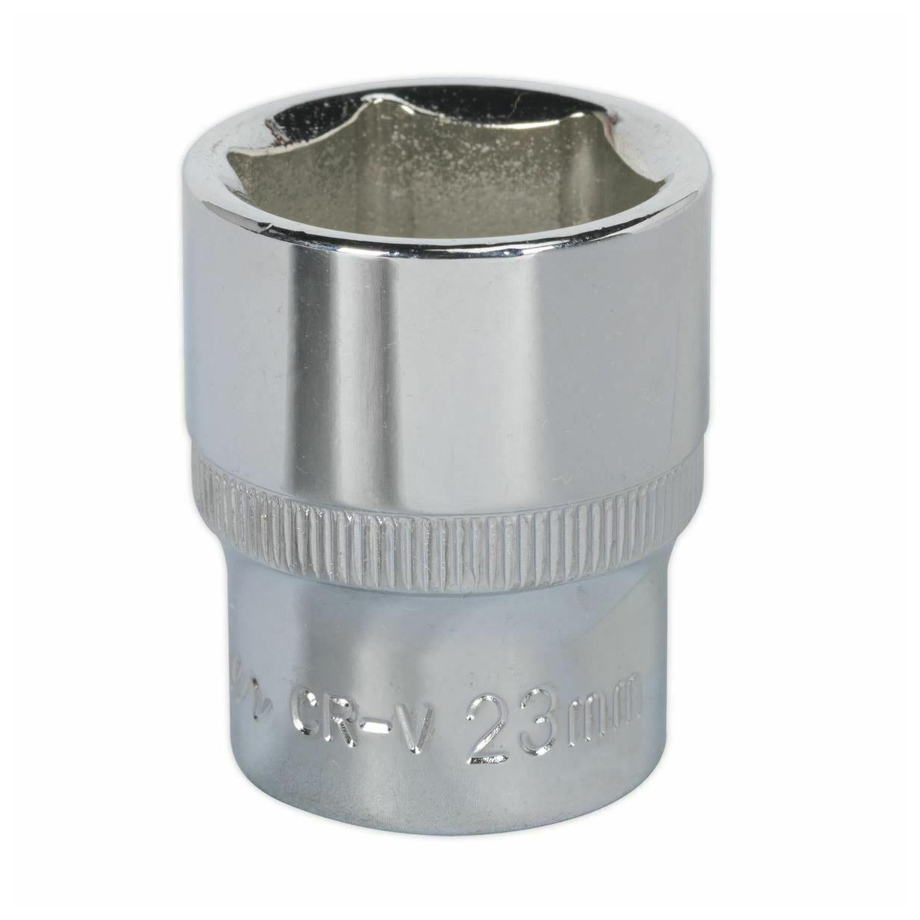 Sealey WallDrive Socket 23mm 1/2"Sq Drive Fully Polished