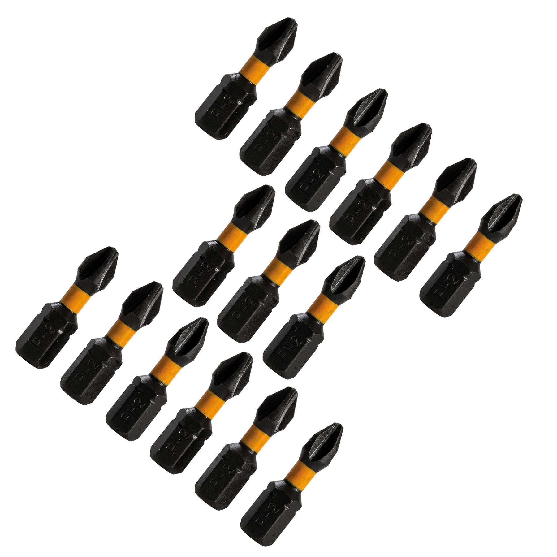 15x PH2 High Torque Impact Bit Drill Driver Screwdriver Bits Sets 25mm