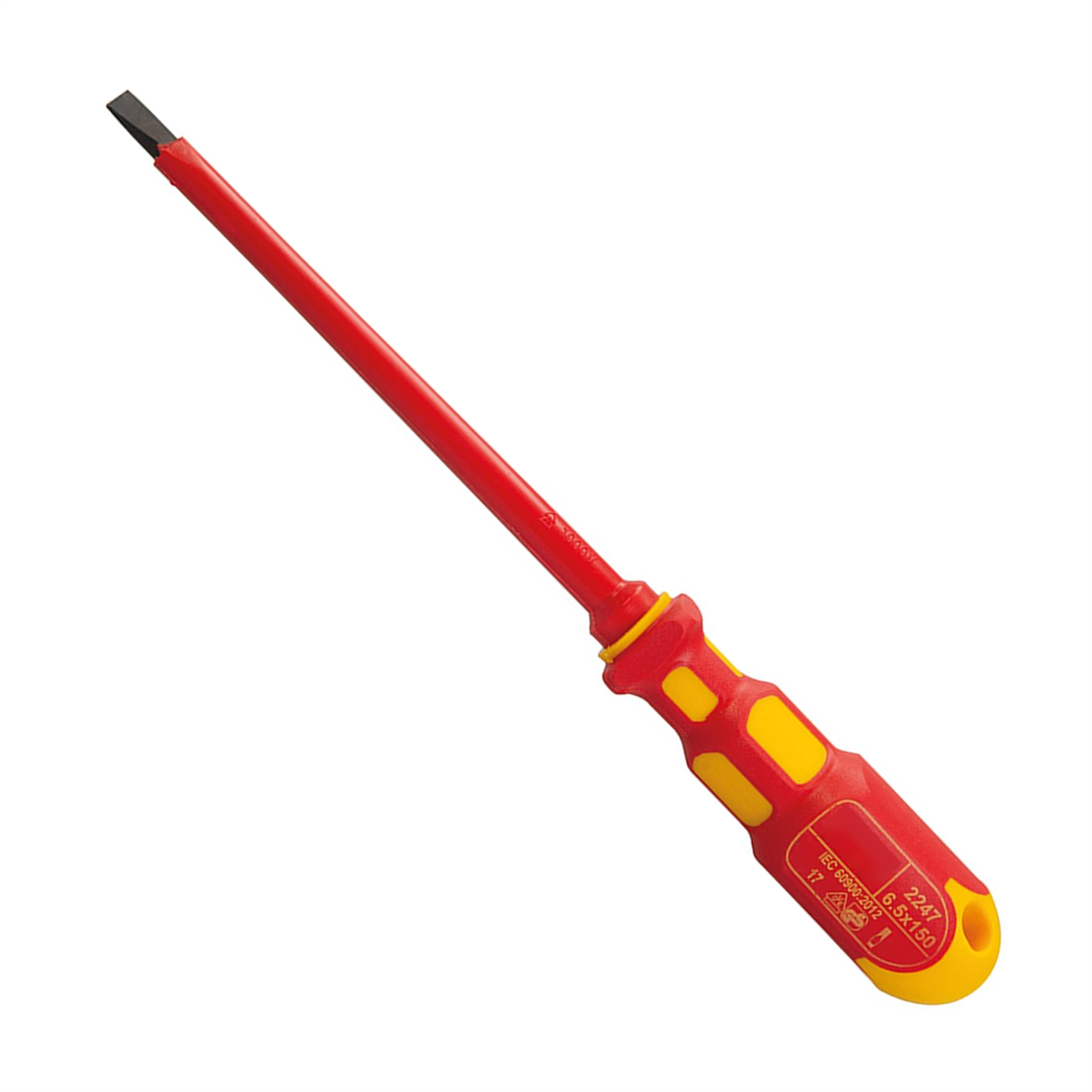 King Dick 6.5 X 150mm Vde Screwdriver Slotted British Made Comfort Grip