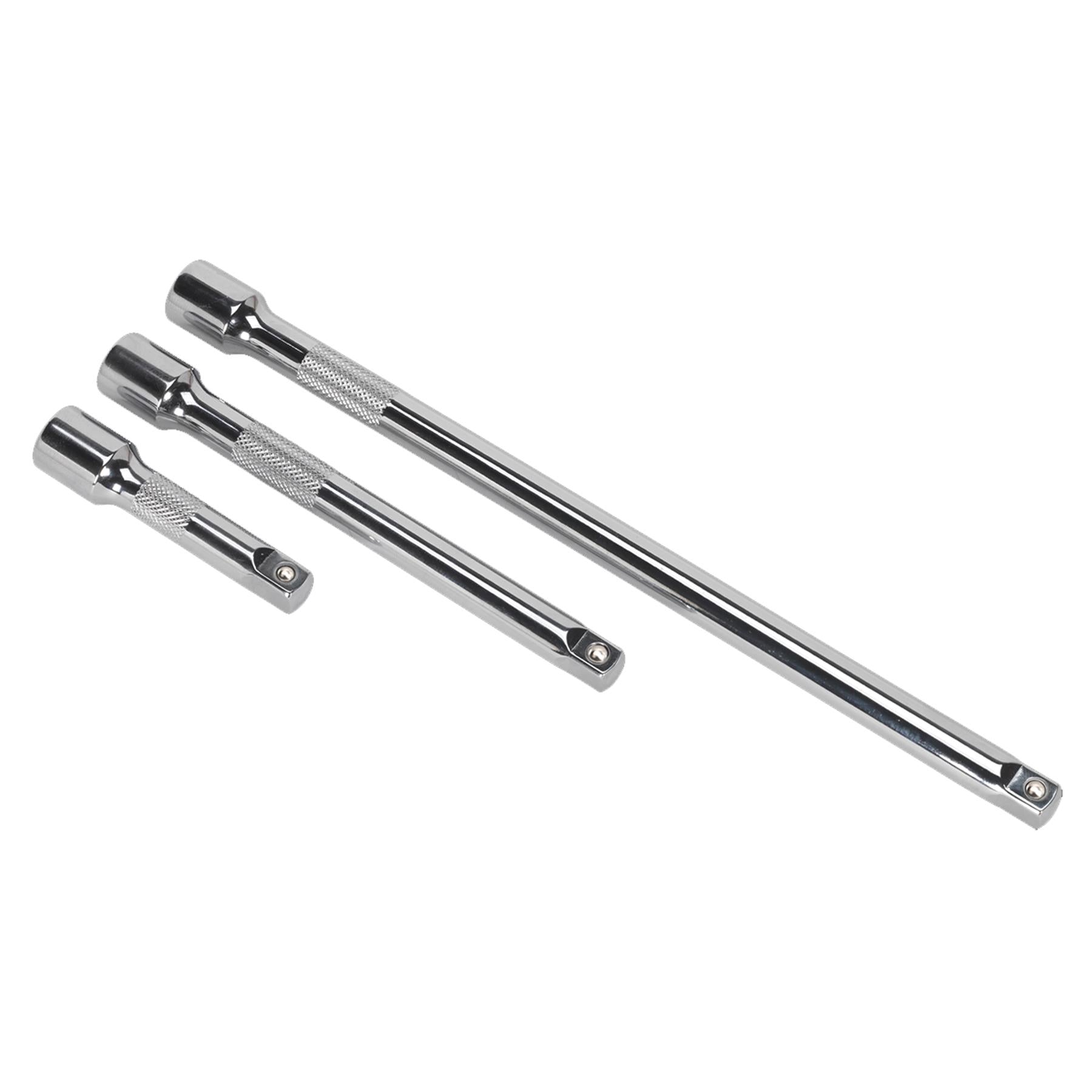 Sealey Extension Bar Set 3pc 3/8"Sq Drive Premier Hand Tools