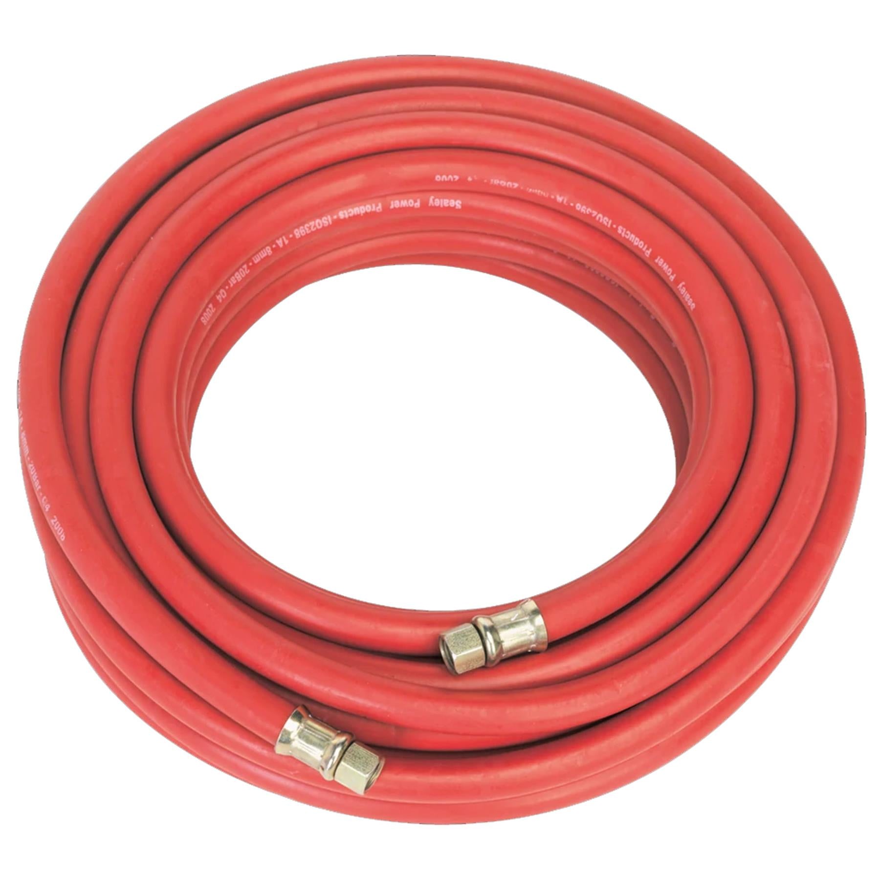 Sealey Air Hose 15m x 8mm with 1/4"BSP Unions