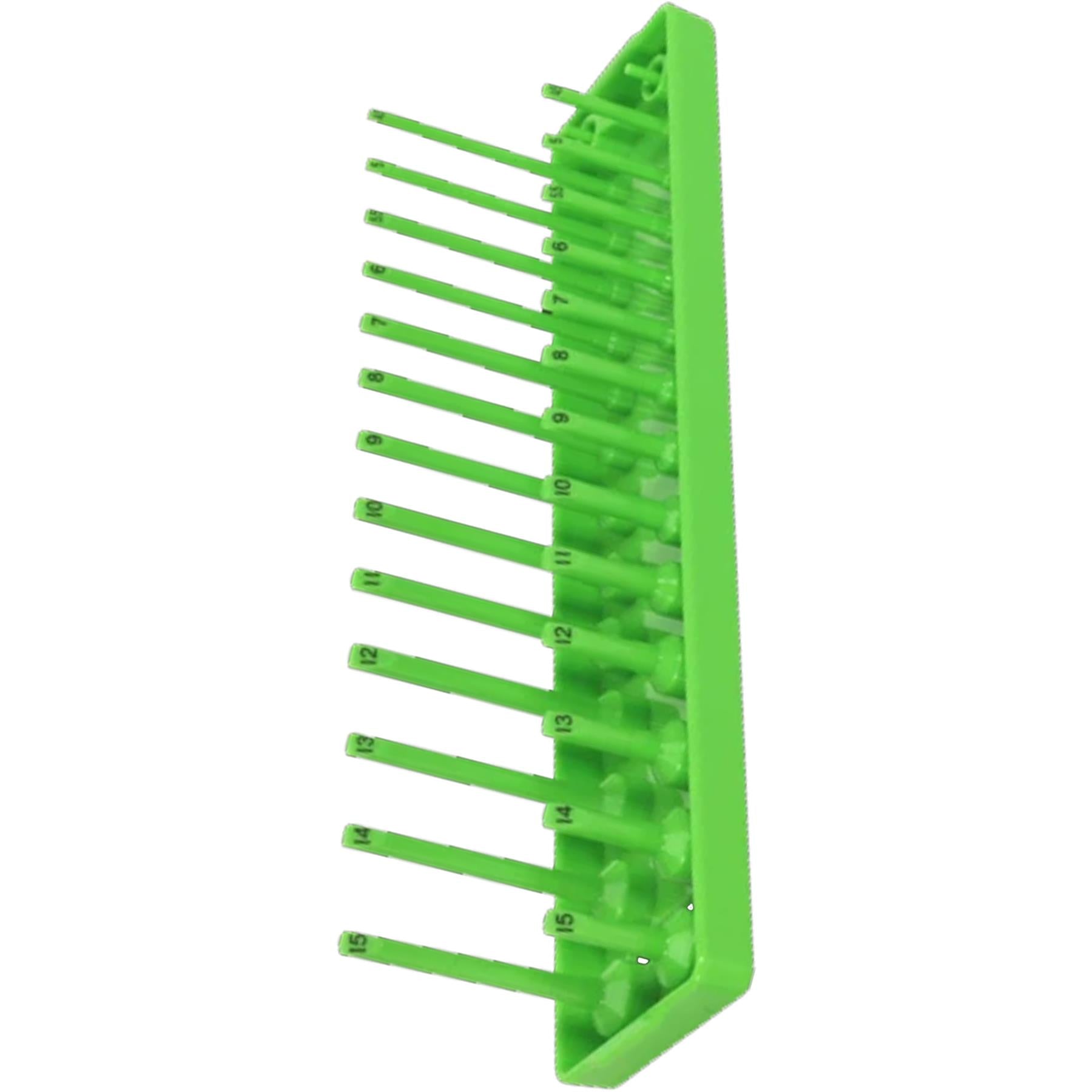 Sealey Socket Holder 1/4"Sq Drive 4-15mm Hi-Vis Green