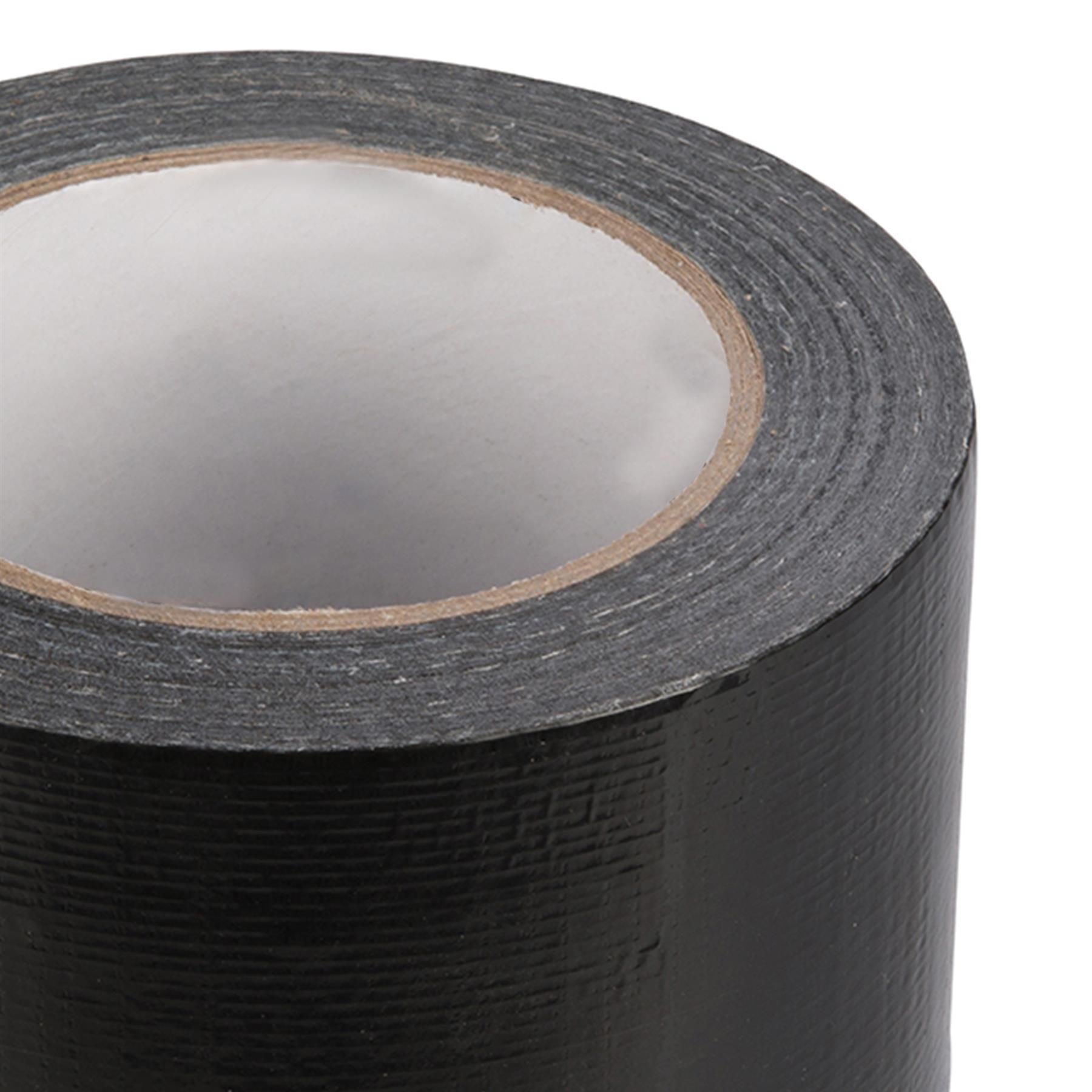 Duct Tape - 72mm X 50M Black Polyethylene-Coated With Hot-Melt Glue Adhesive