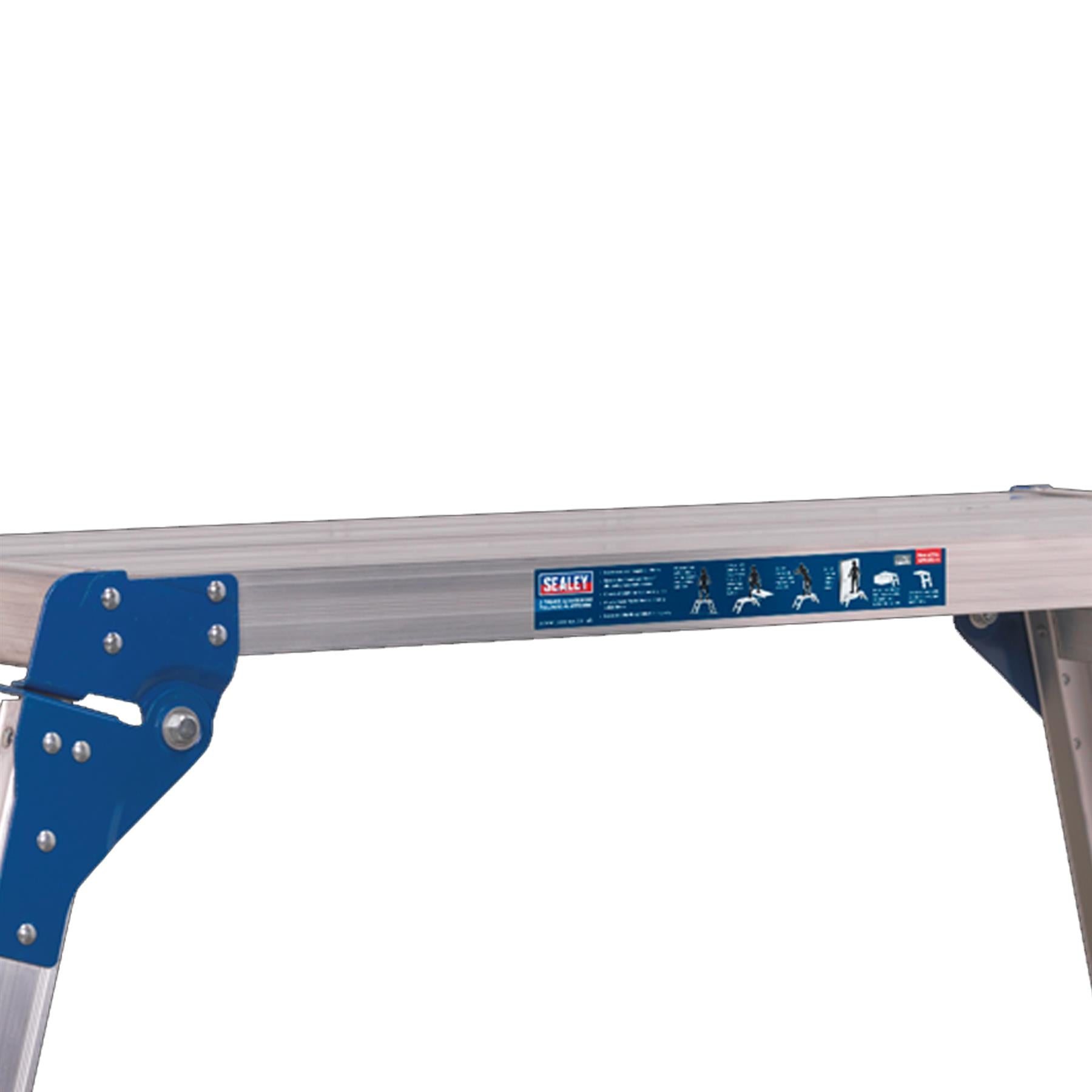 Sealey Aluminium Folding Platform 2-Tread EN 131