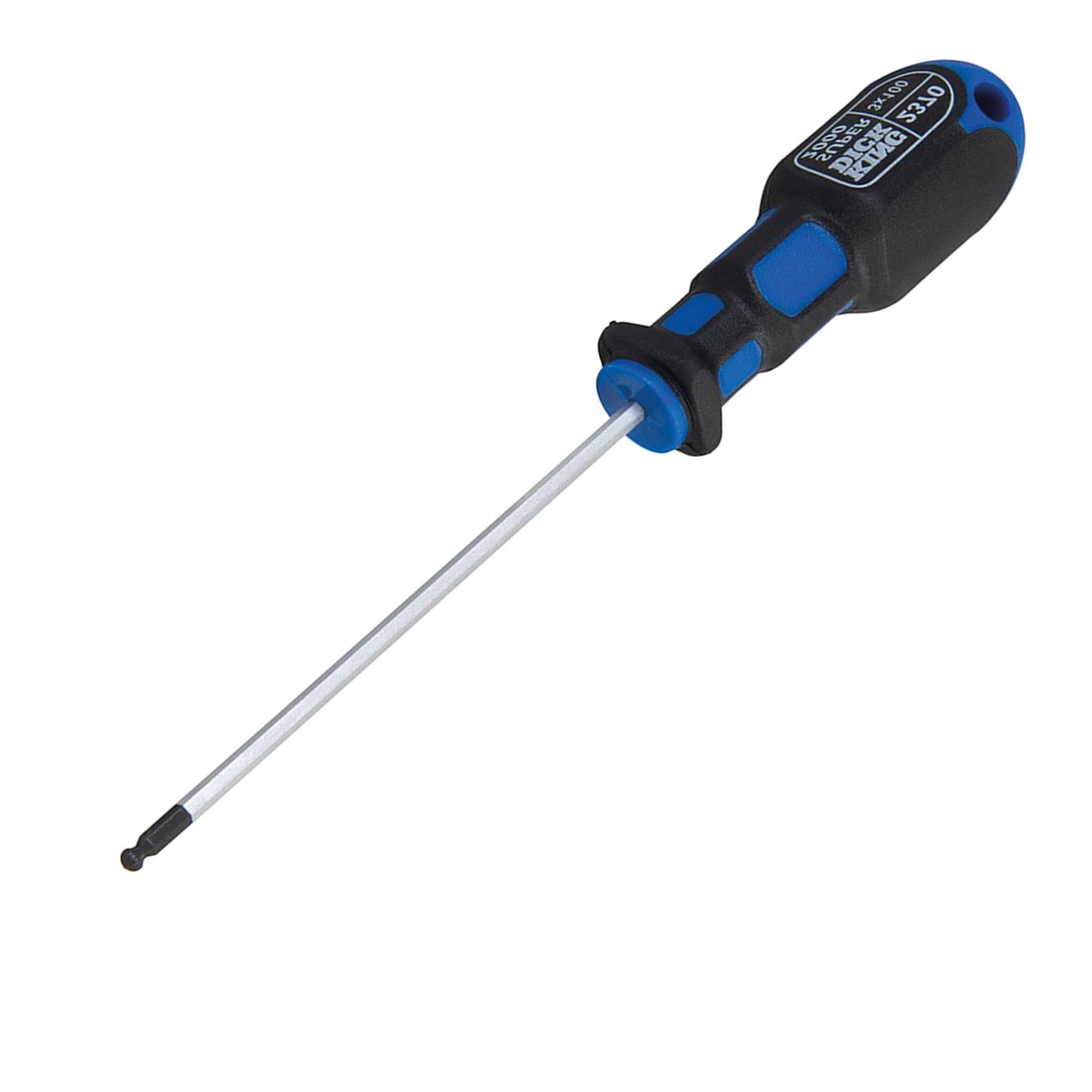 King Dick Hex Ball End Screwdriver 3 X 100mm British Made