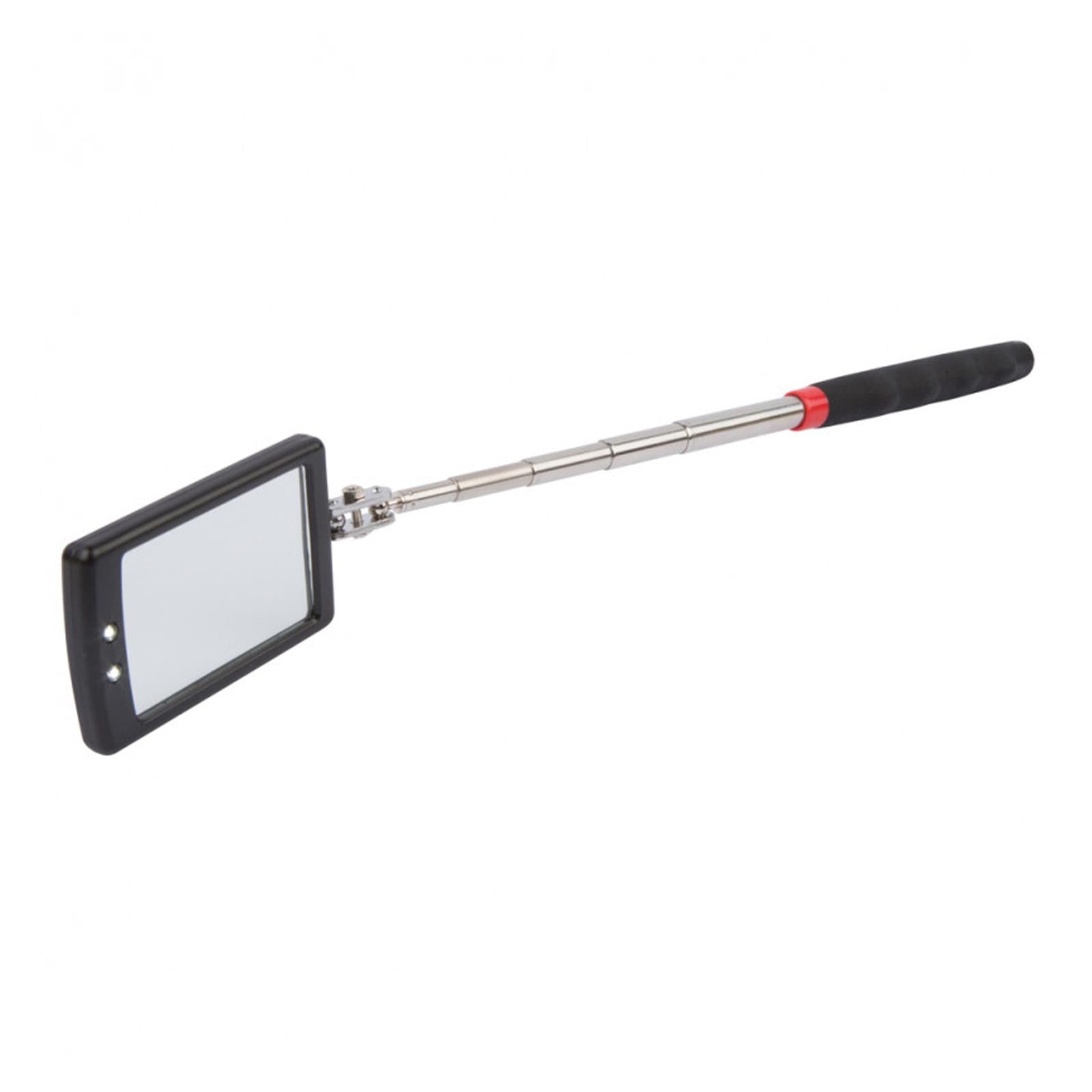 BlueSpot Telescopic LED lit Mirror Inspection Extending Swivel 870mm Long