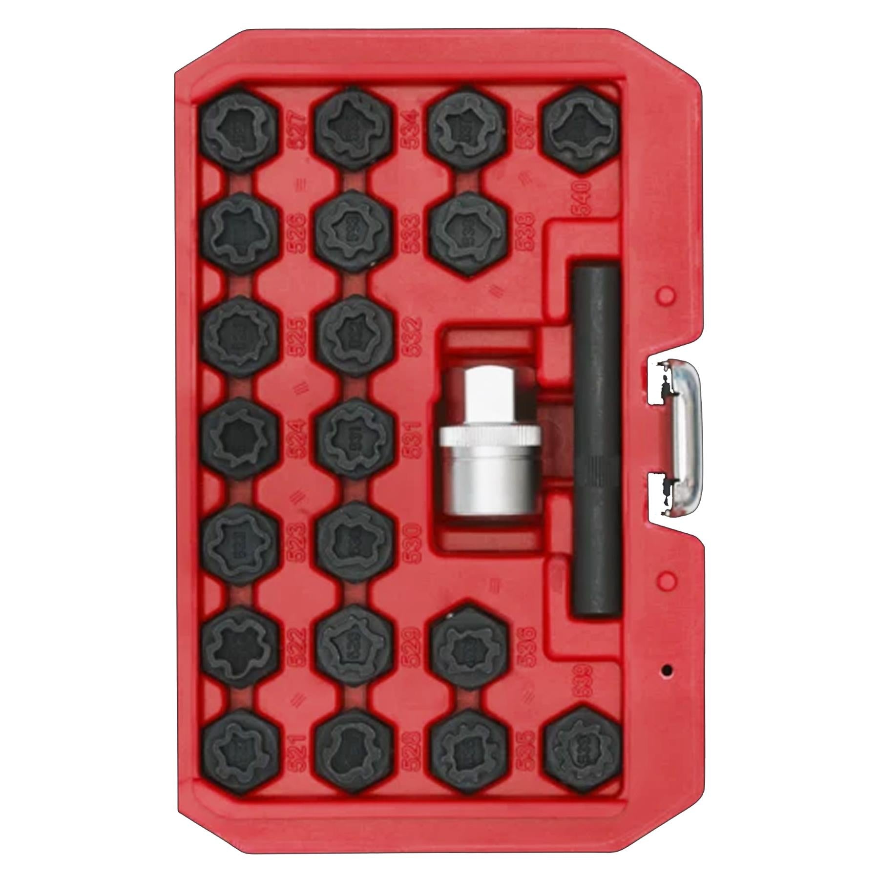 Sealey Locking Wheel Nut Key Set 22pc - VAG