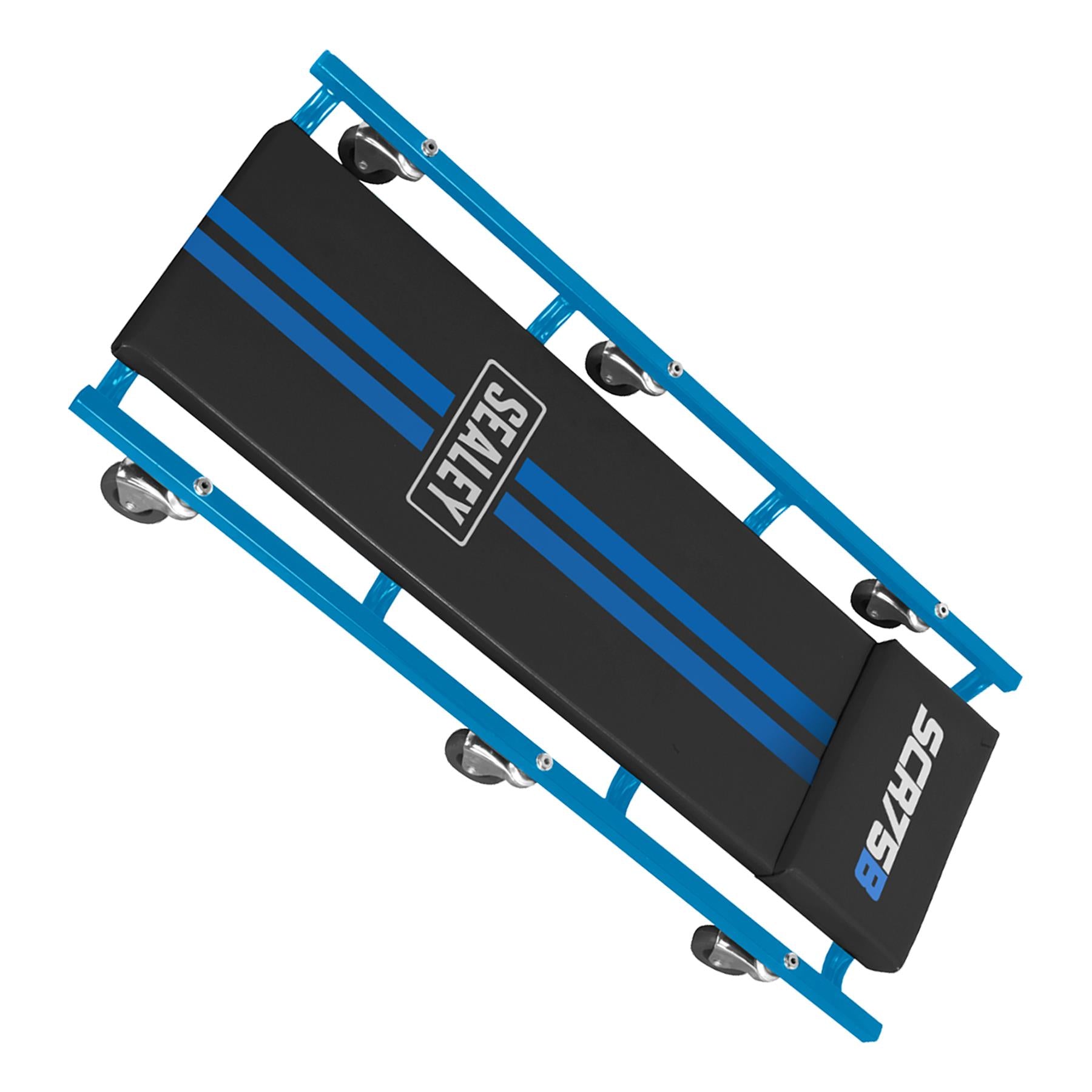 Sealey 36" American-Style Creeper w/ Steel Frame & 6 Wheels - Blue