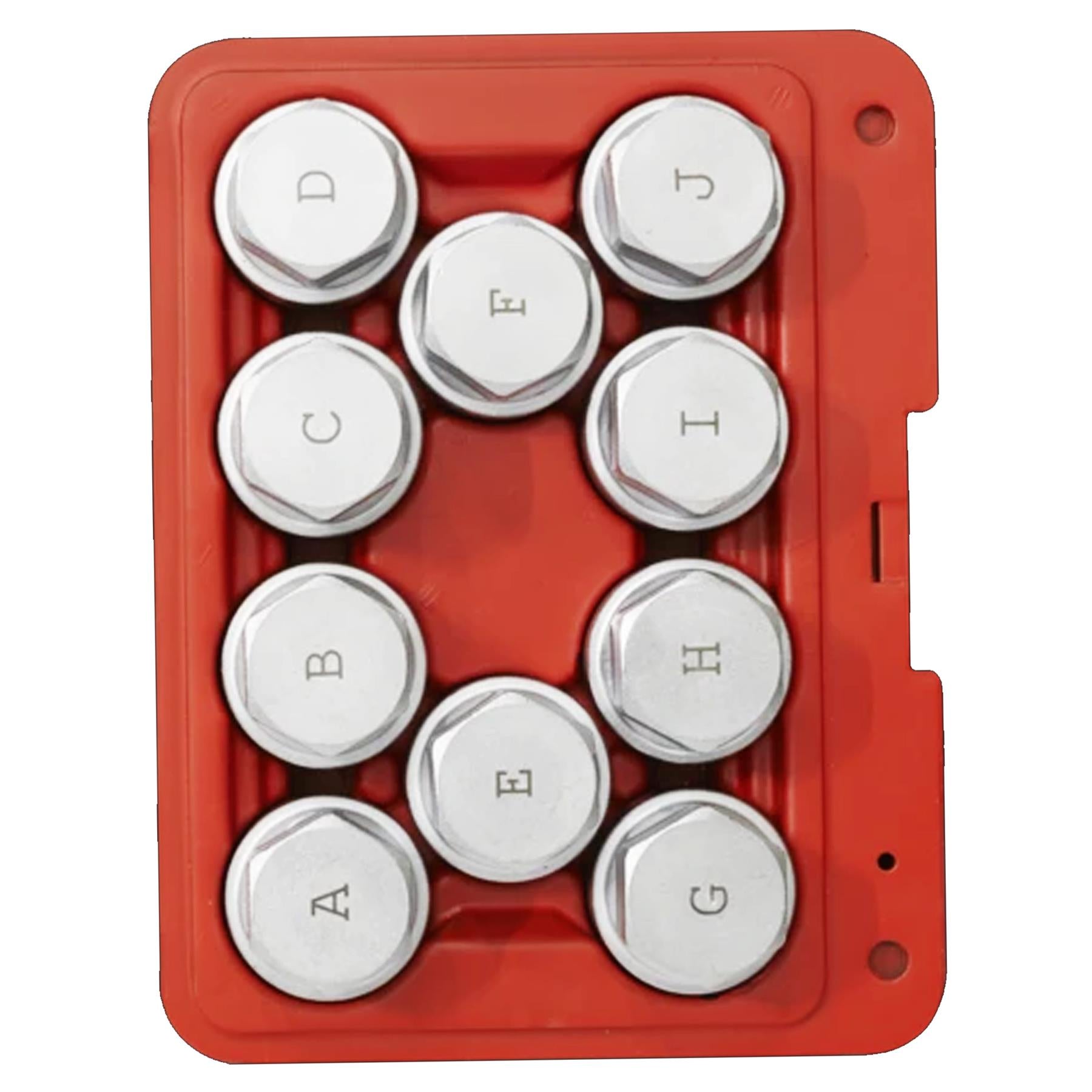 Locking Wheel Nut Key Set 10pc - Land Rover Sealey