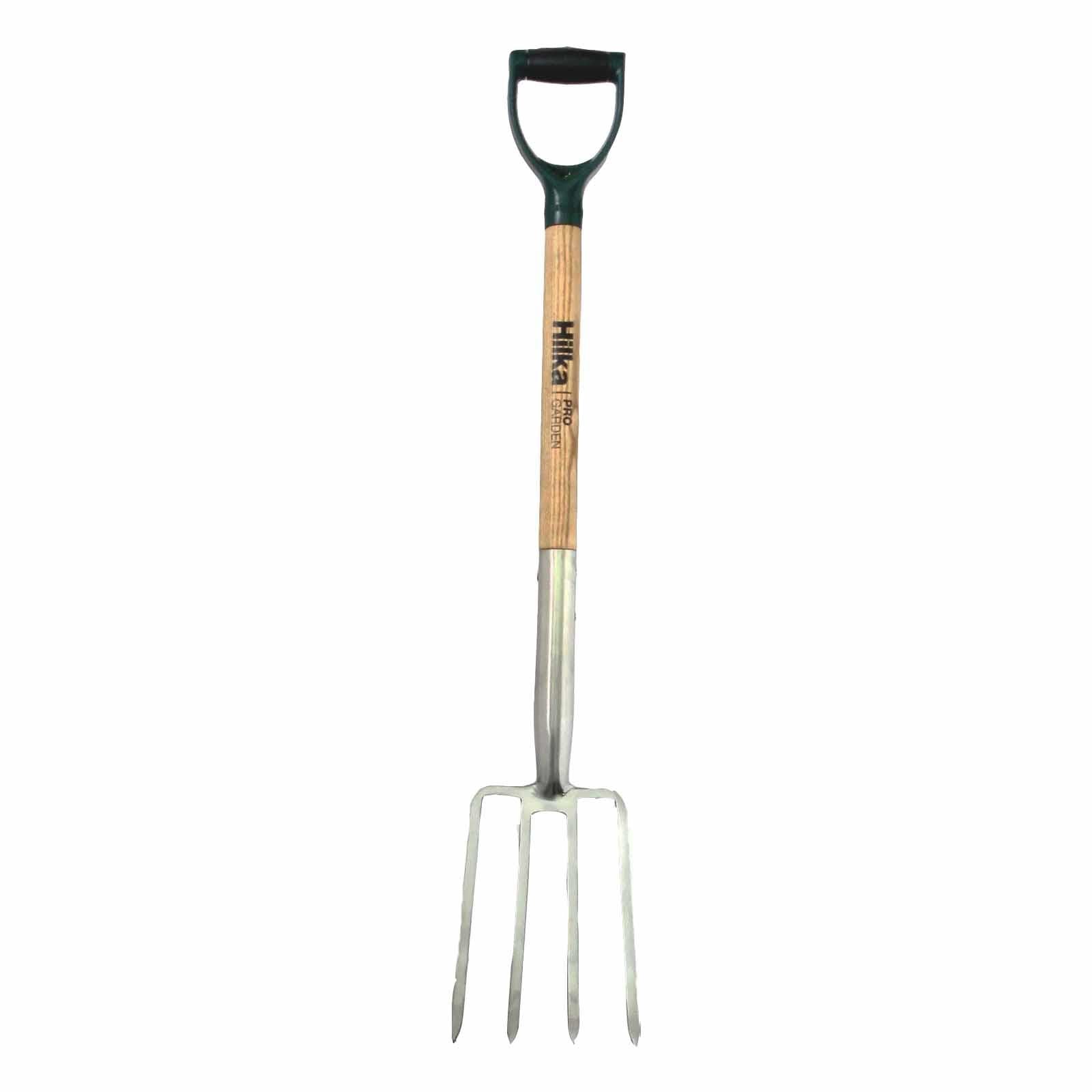 Stainless Steel Ergonomic Soft Grip Handle And Hardwood Shaft Border Fork