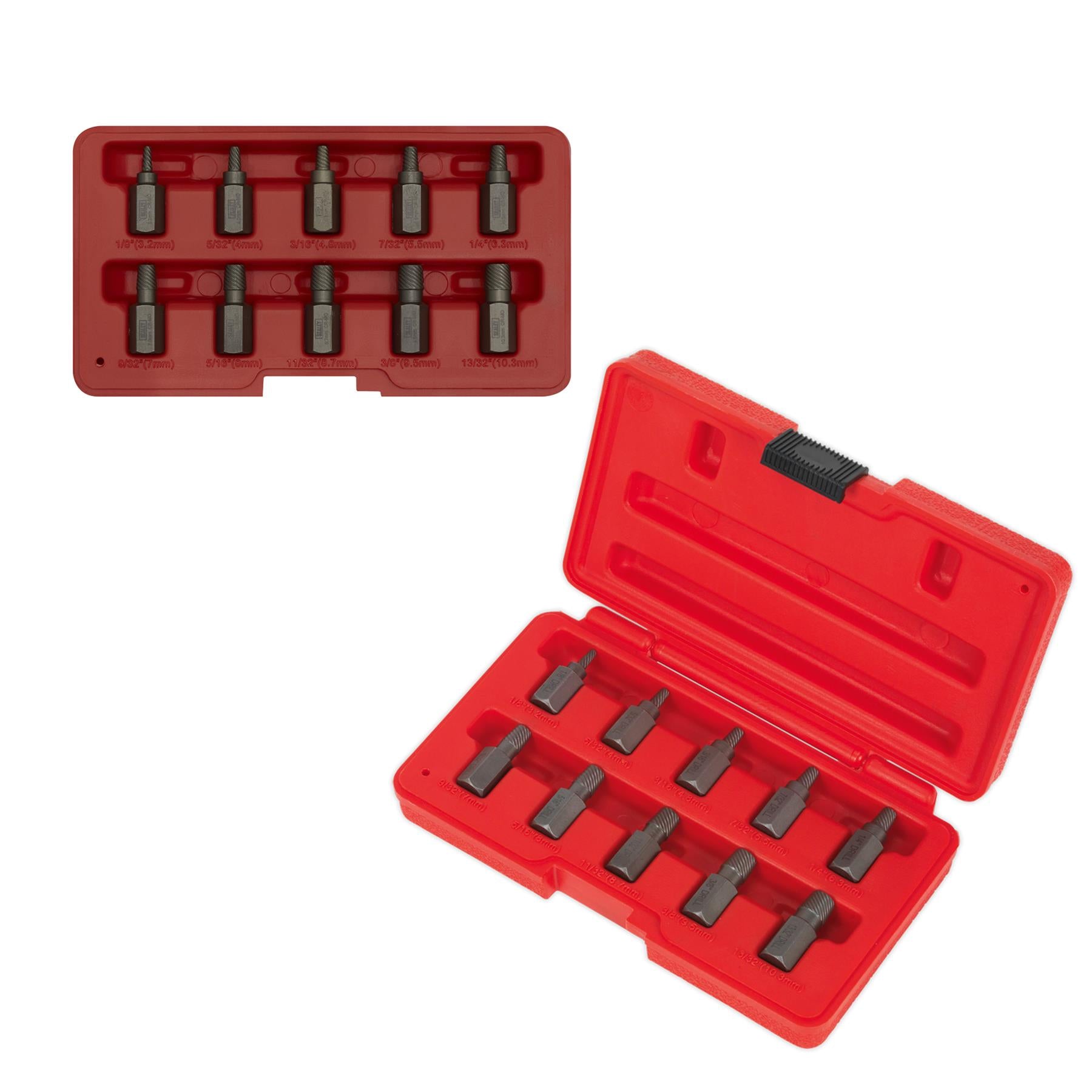 Sealey Multi Spline Screw Extractor Set 10pc