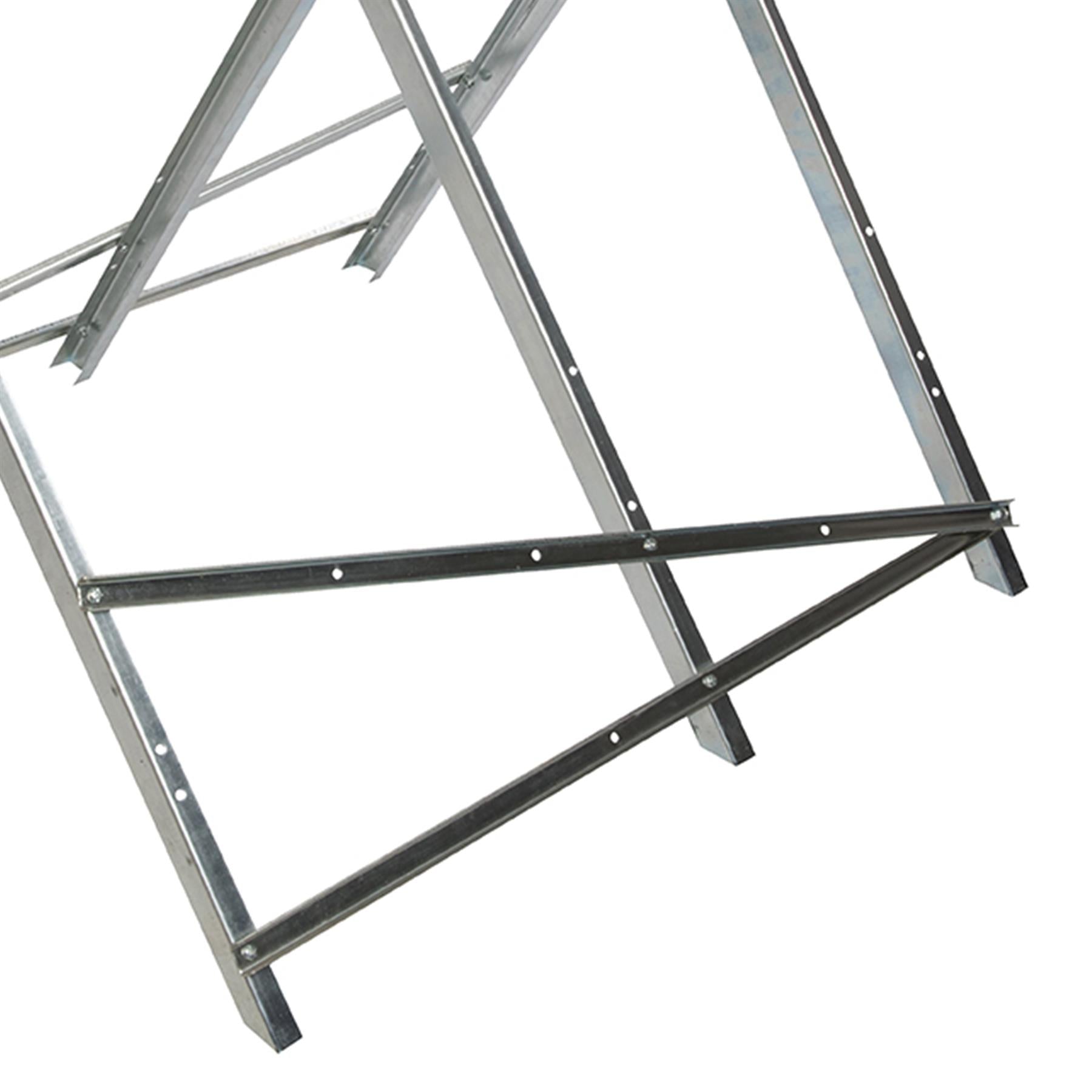 790 x 850mm Saw Horse Metal Sawhorse Logs Wood Chainsaw Cutting Work Bench