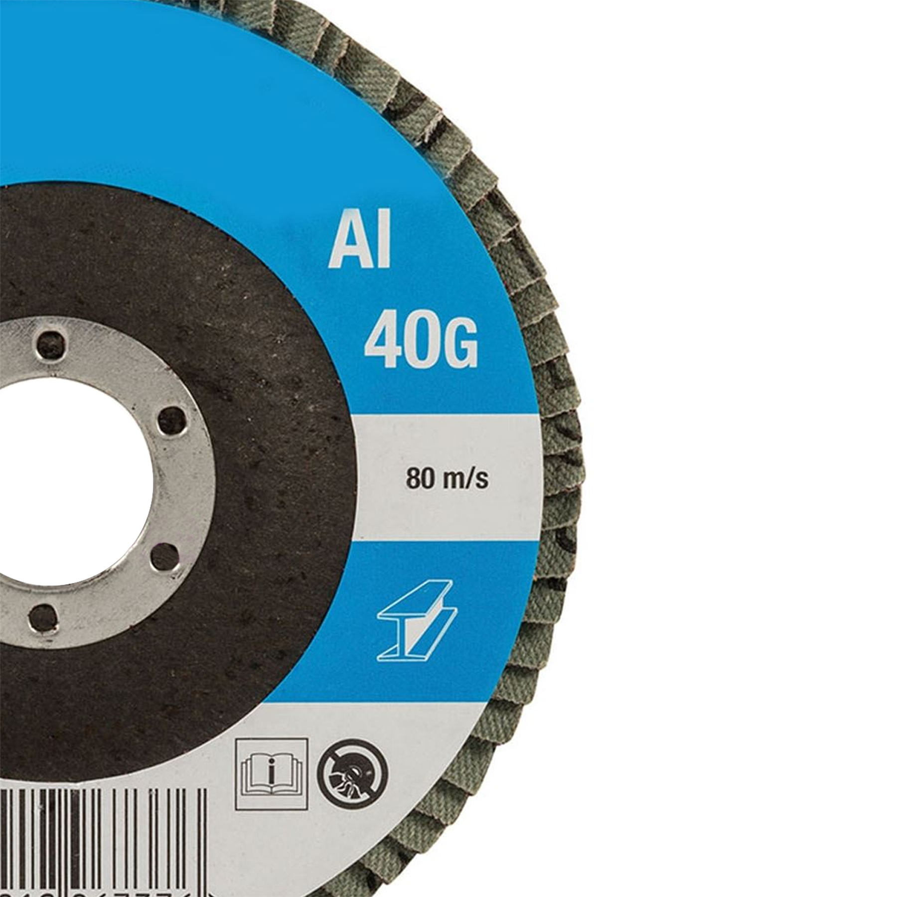 Aluminium Oxide Flap Disc Use On Steel Cast Iron Alloys And Wood 115mm 40 Grit