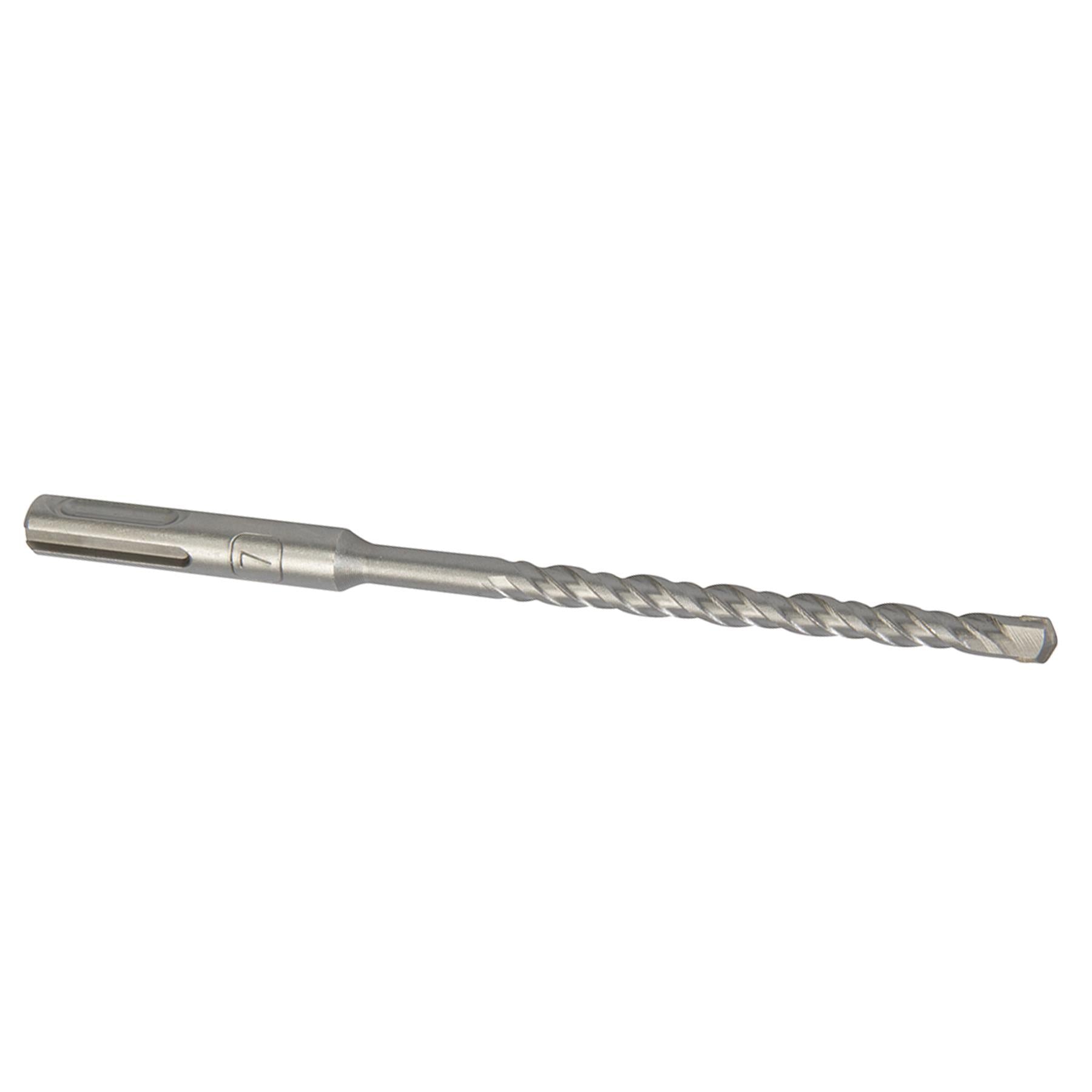 SDS+ PLUS MASONRY DRILL BIT 7 x 160mm, TUNGSTEN CARBIDE TIP, FOR STONE CONCRETE BRICK