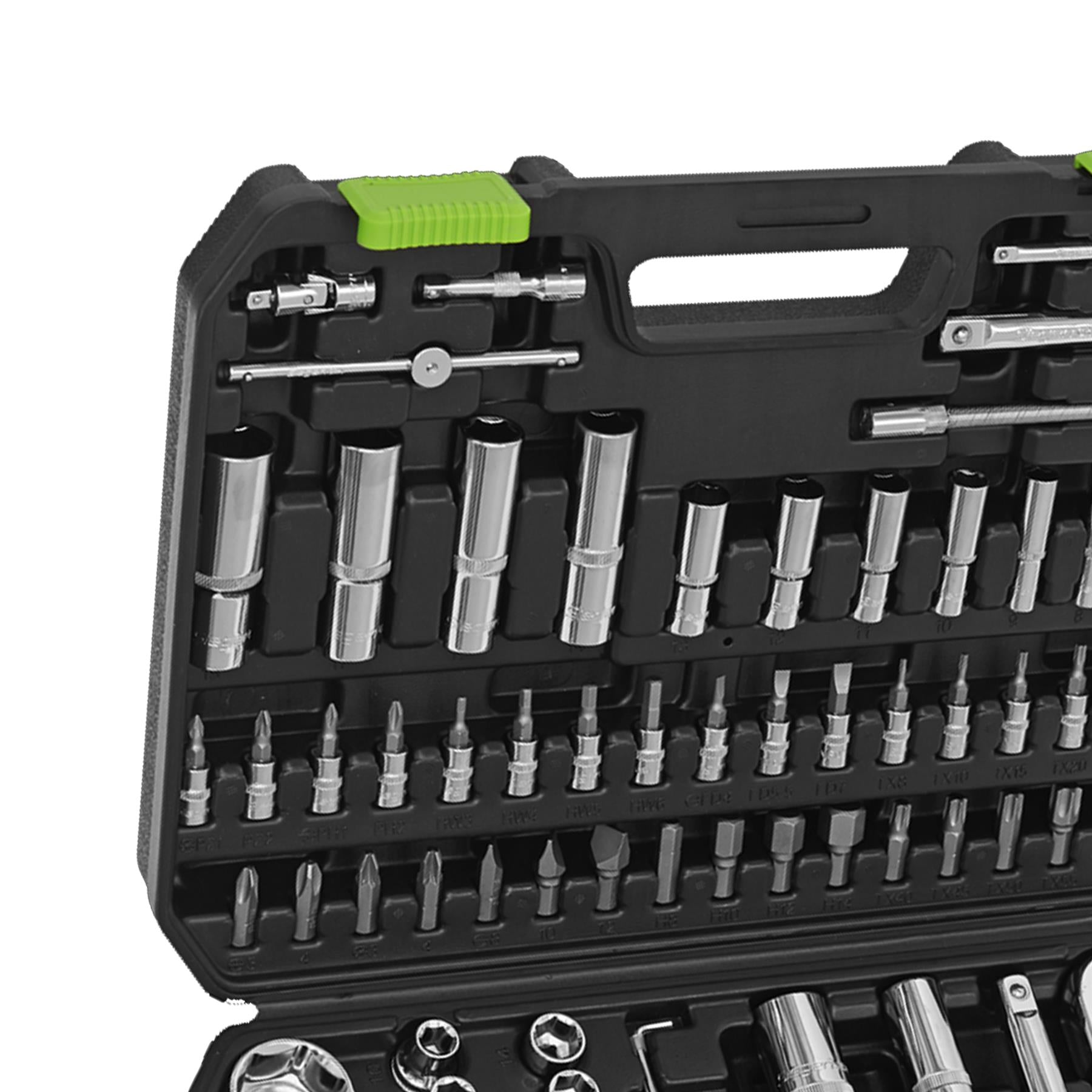 Sealey Socket Set 94pc 1/4" & 1/2"Sq Drive WallDrive Metric