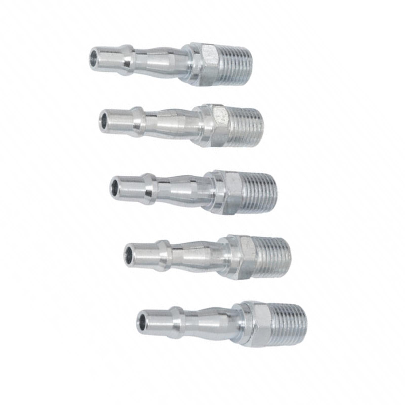 BlueSpot 5pc Air Line Fittings Hose Compressor Bayonet Connector 1/4" BSP Male Fittings