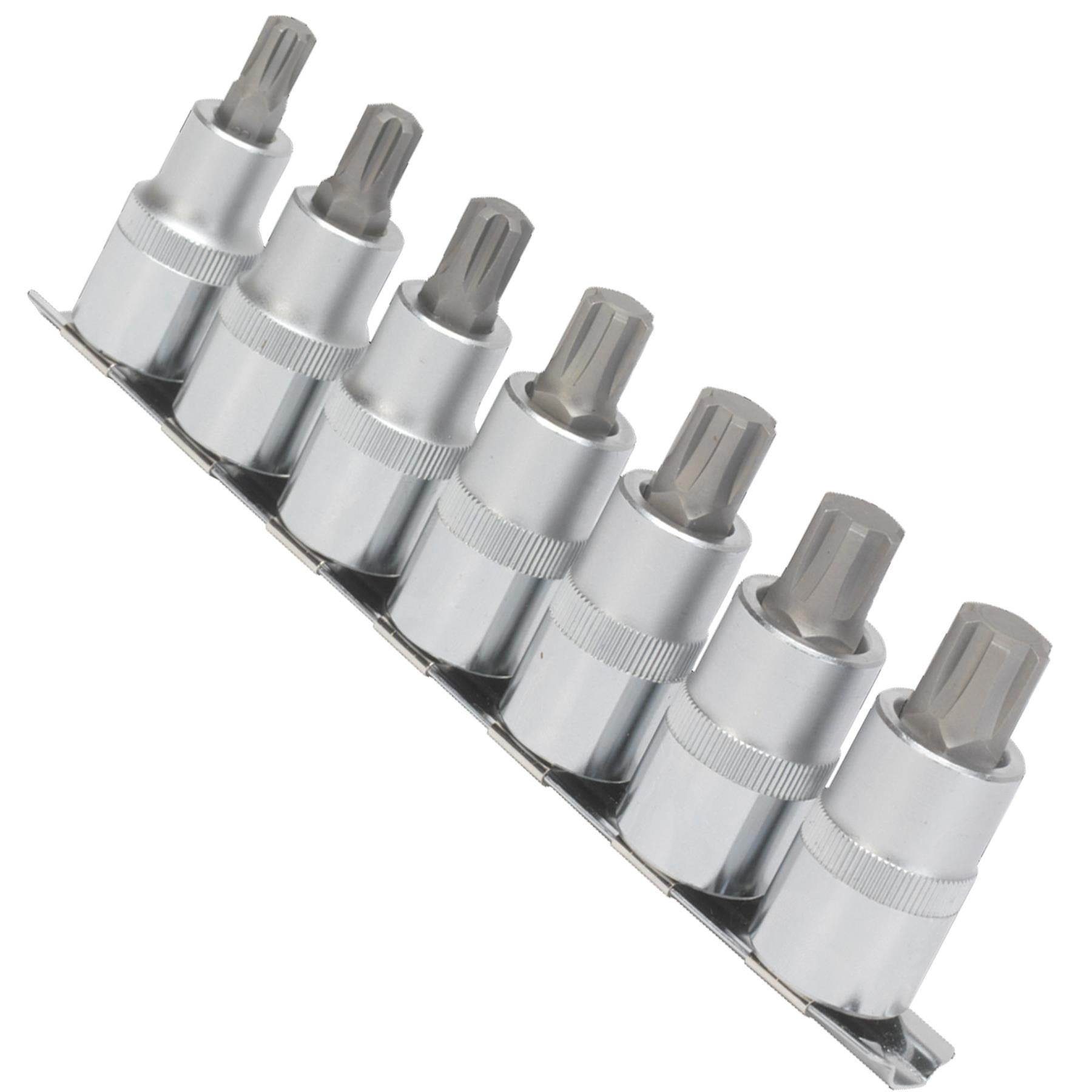 Sealey Ribe Socket Bit Set 7pc 1/2"Sq Drive 55mm