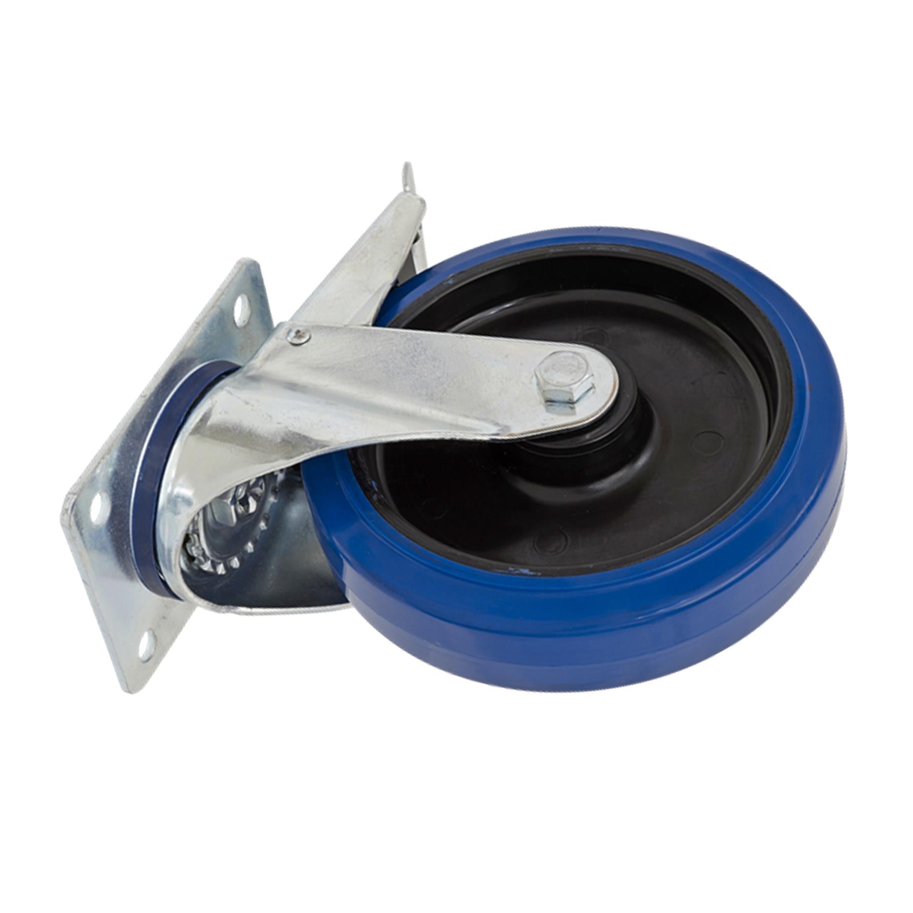 Sealey Heavy-Duty Rub Castor Wheel Swivel with Total Lock 200mm