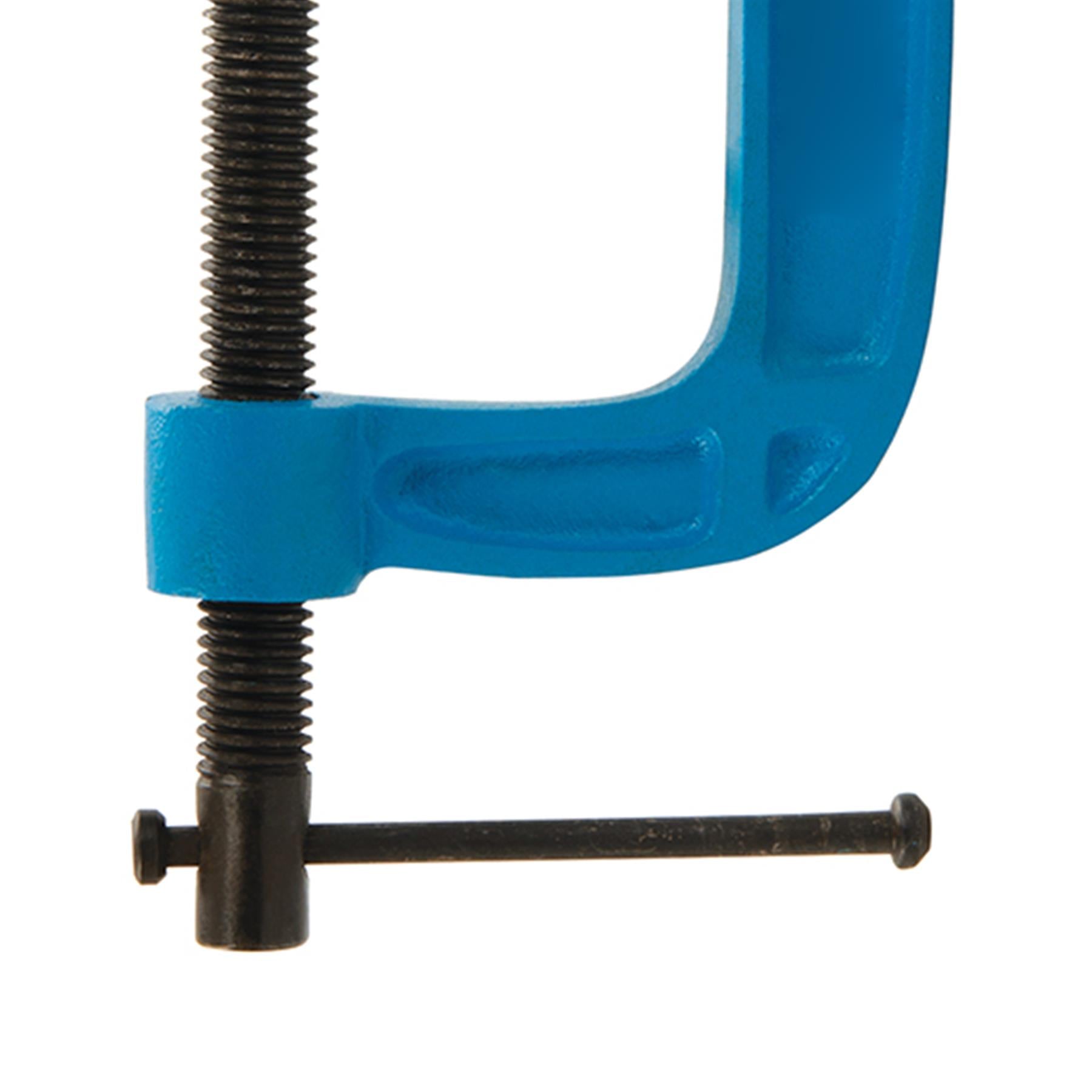 Light Duty G Clamp Cast Iron Frame With Black Phosphate Thread Coating 50mm