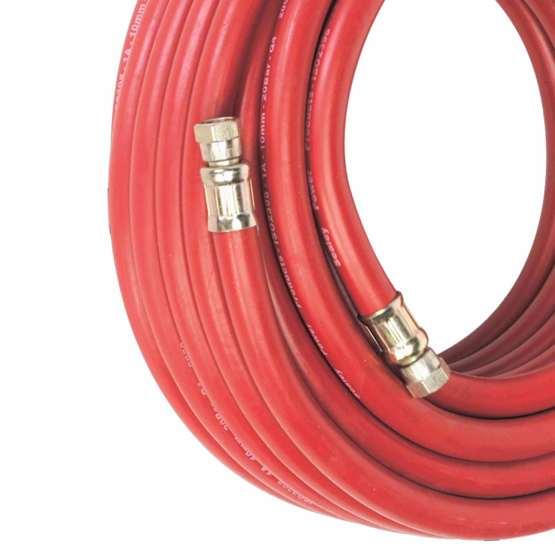 Sealey Air Hose 15m x 10mm with 1/4"BSP Unions Rubber Alloy