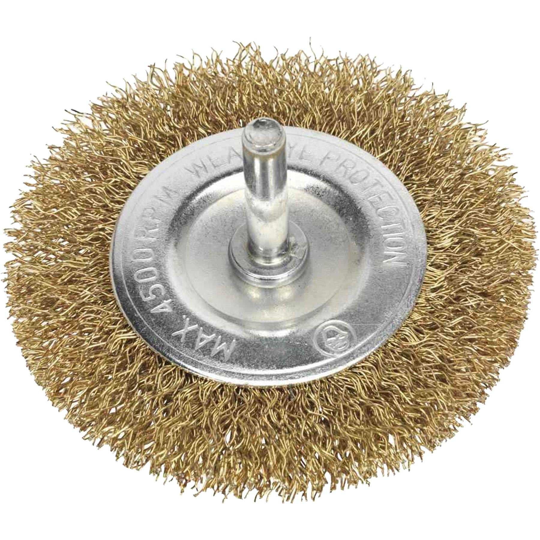 Sealey Flat Wire Brush 75mm with 6mm Shaft