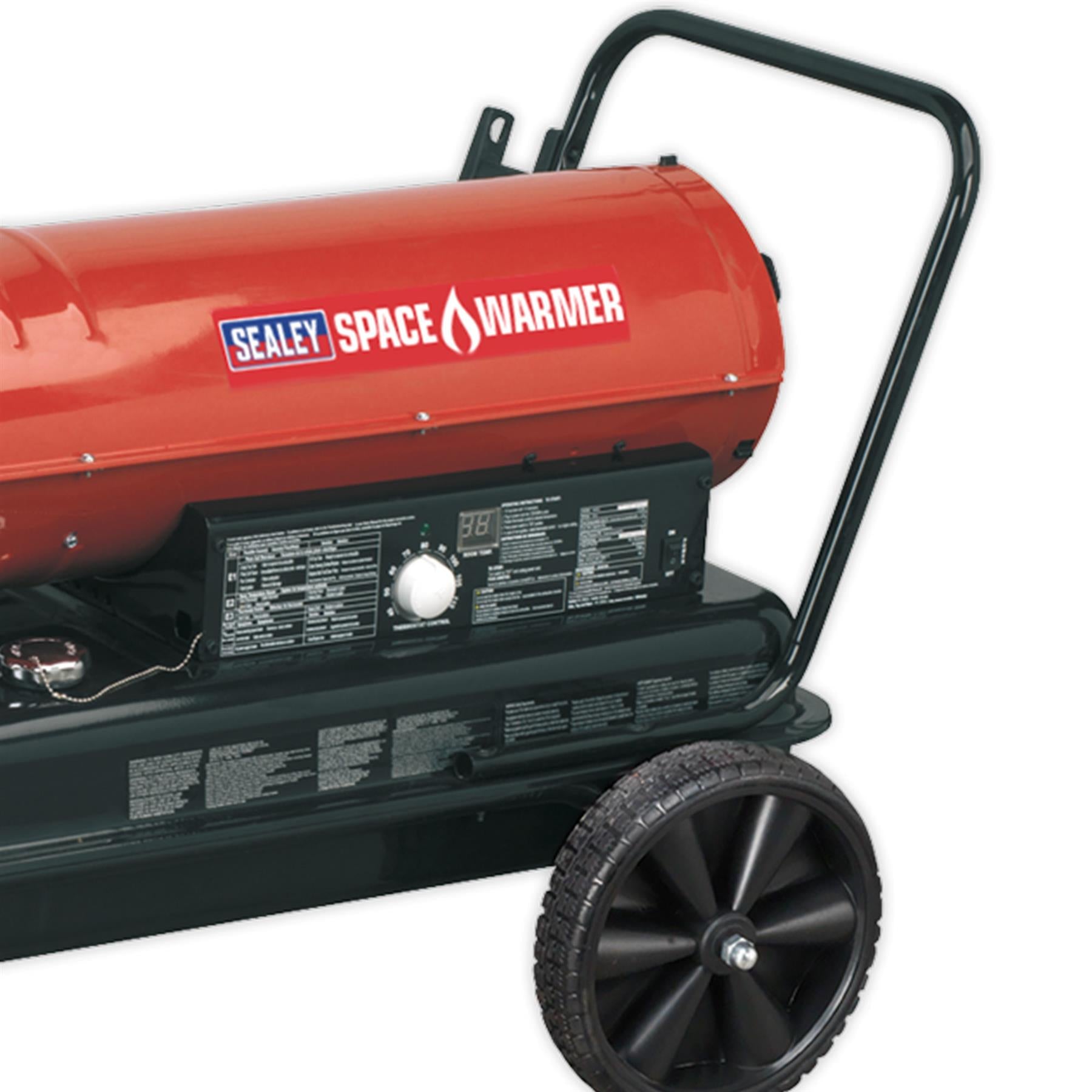 Sealey AB1758 Space Warmer Paraffin/Kerosene/Diesel Heater 175,000Btu/hr Wheels