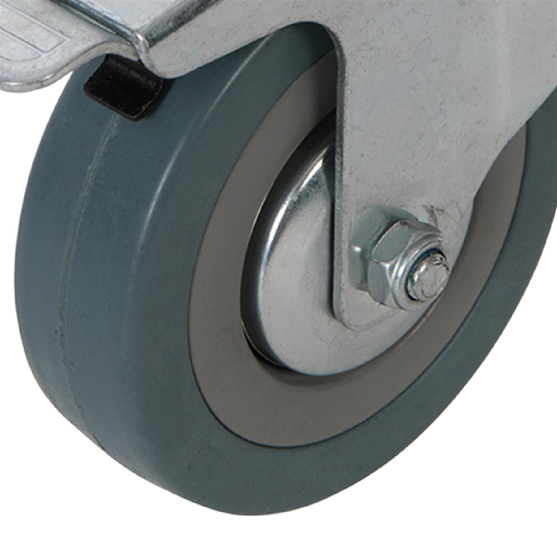 Heavy Duty Swivel Rubber Castor Caster Wheels Cart Wheel 75mm